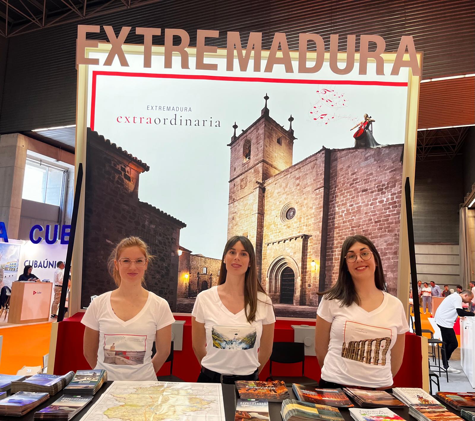 Foto del stand de Extremadura en la feria