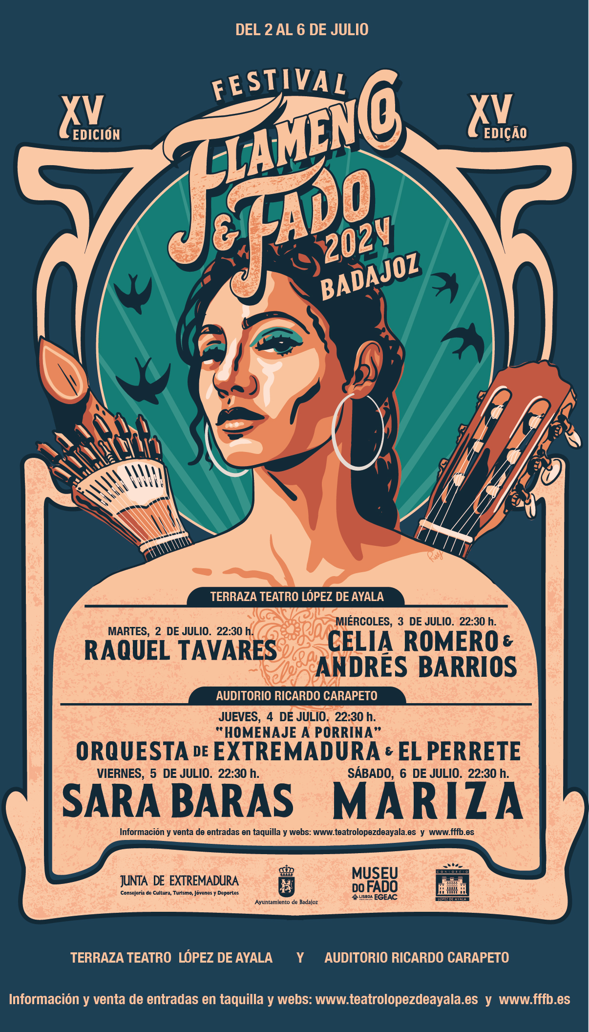 Imagen del artículo Perrete y la Orquesta de Extremadura homenajean a Porrina de Badajoz en el XV Festival de Flamenco y Fado