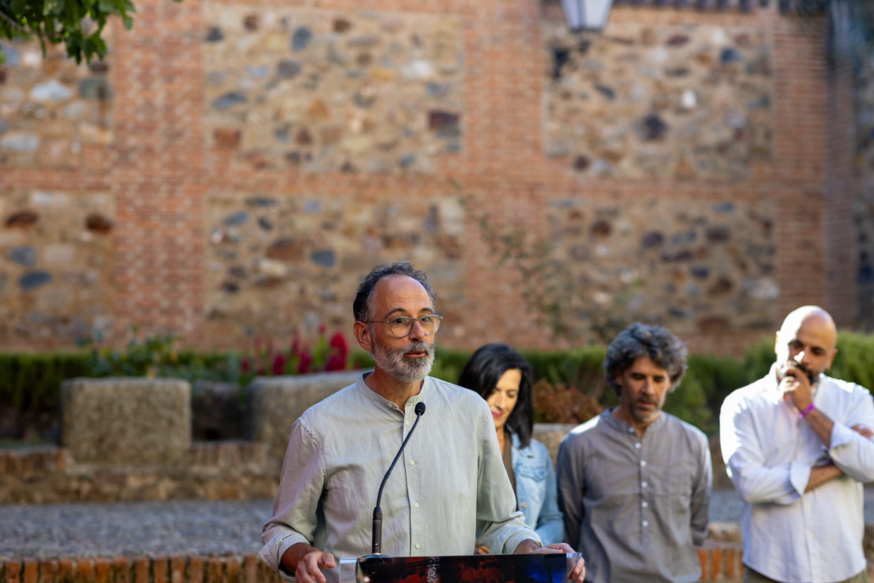 Foto del secretario general de Cultura durante la presentación del festival