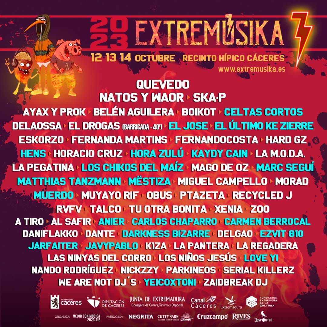 Foto del cartel de Extremusika 2023 