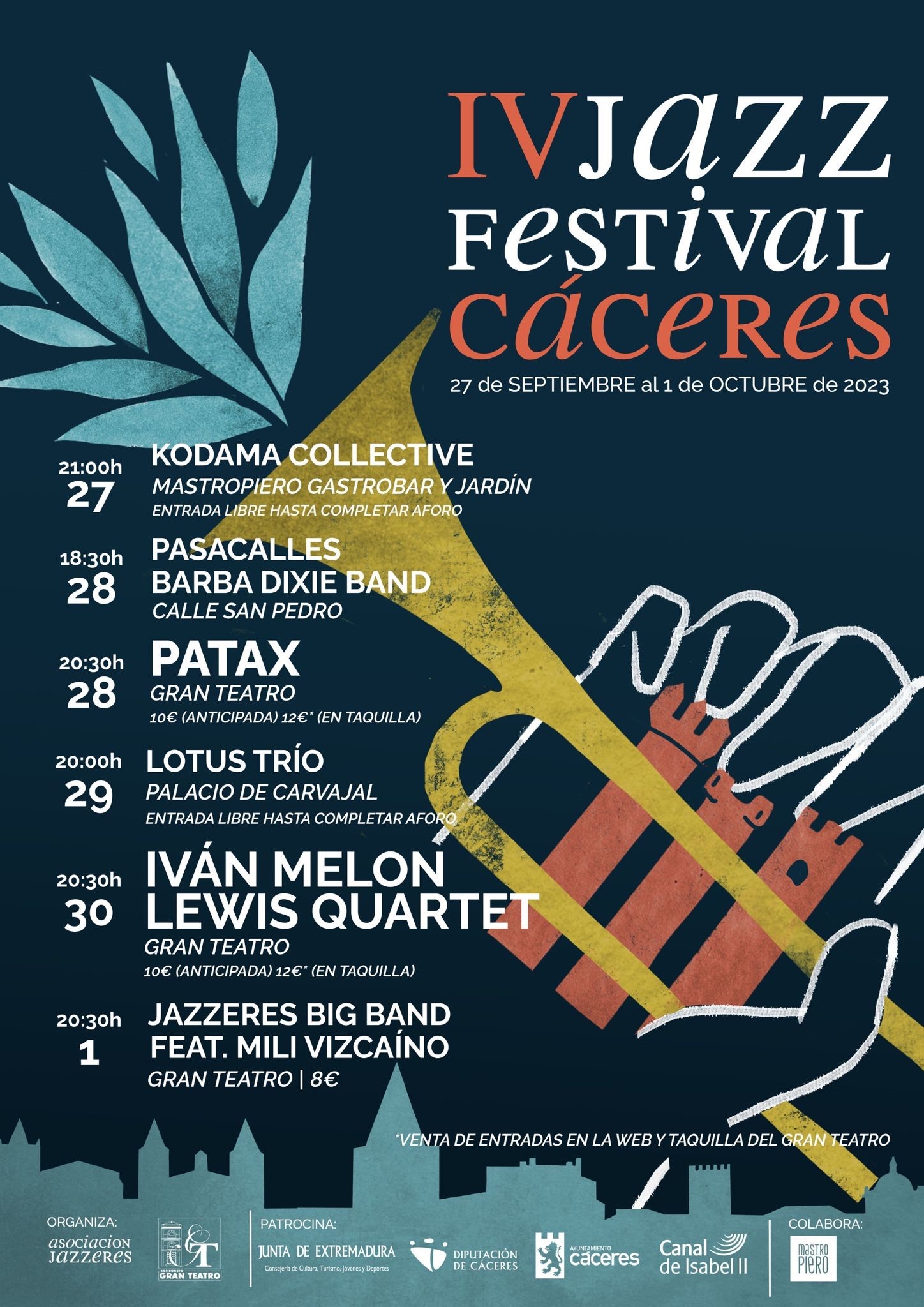 Foto de El Festival de Jazz de Cáceres ofrece cinco conciertos y un pasacalle en su cuarta edición