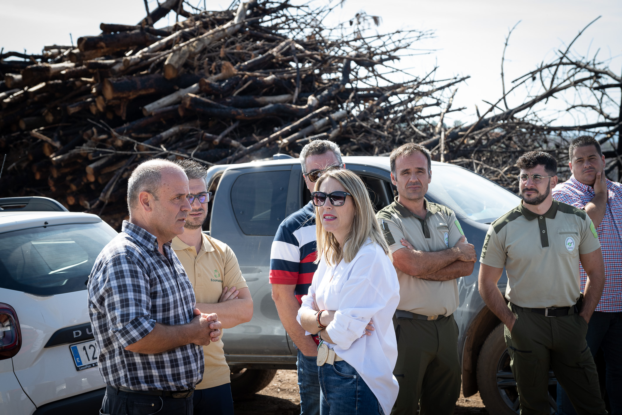 Image 1 of article La presidenta visita junto a la consejera de Gestión Forestal los trabajos de recuperación de Las Hurdes y Gata tras los incendios