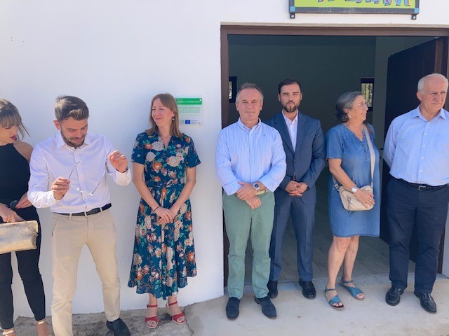 Visita del consejero de Infraestructuras, Transporte y Vivienda, Manuel Martín, a Jerez de los Caballeros y La Bazana.