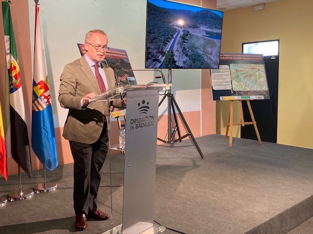 Intervención del consejero de Infraestructuras, Transporte y Vivienda, Manuel Martín Castizo.