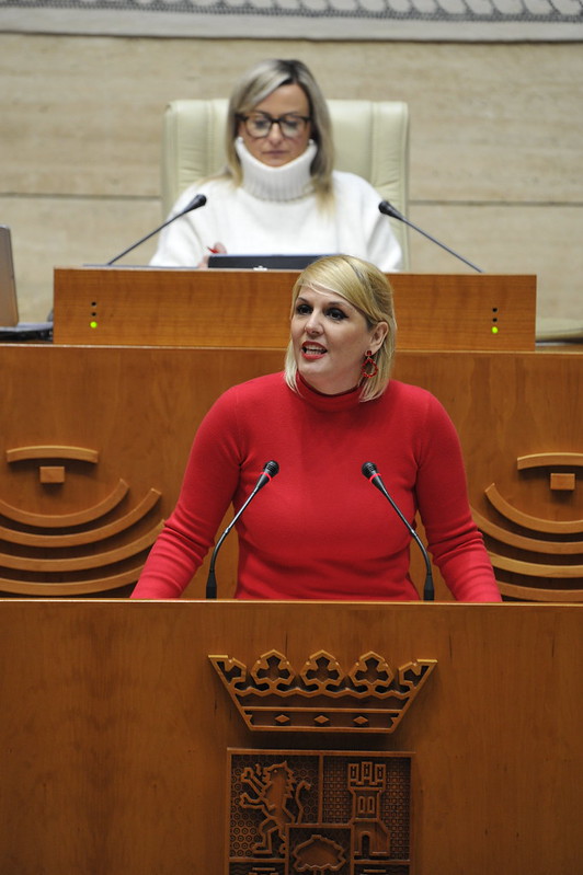 Intervención de la consejera de Hacienda y Administración Pública, Elena Manzano.