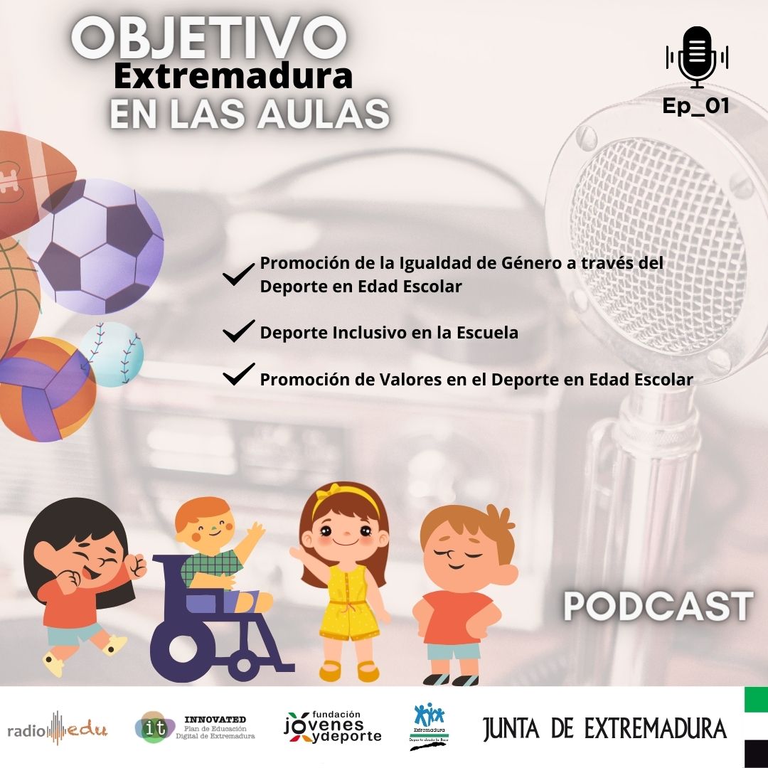 Imagen del artículo La Junta de Extremadura lanza un nuevo podcast para fomentar los valores del deporte entre los escolares