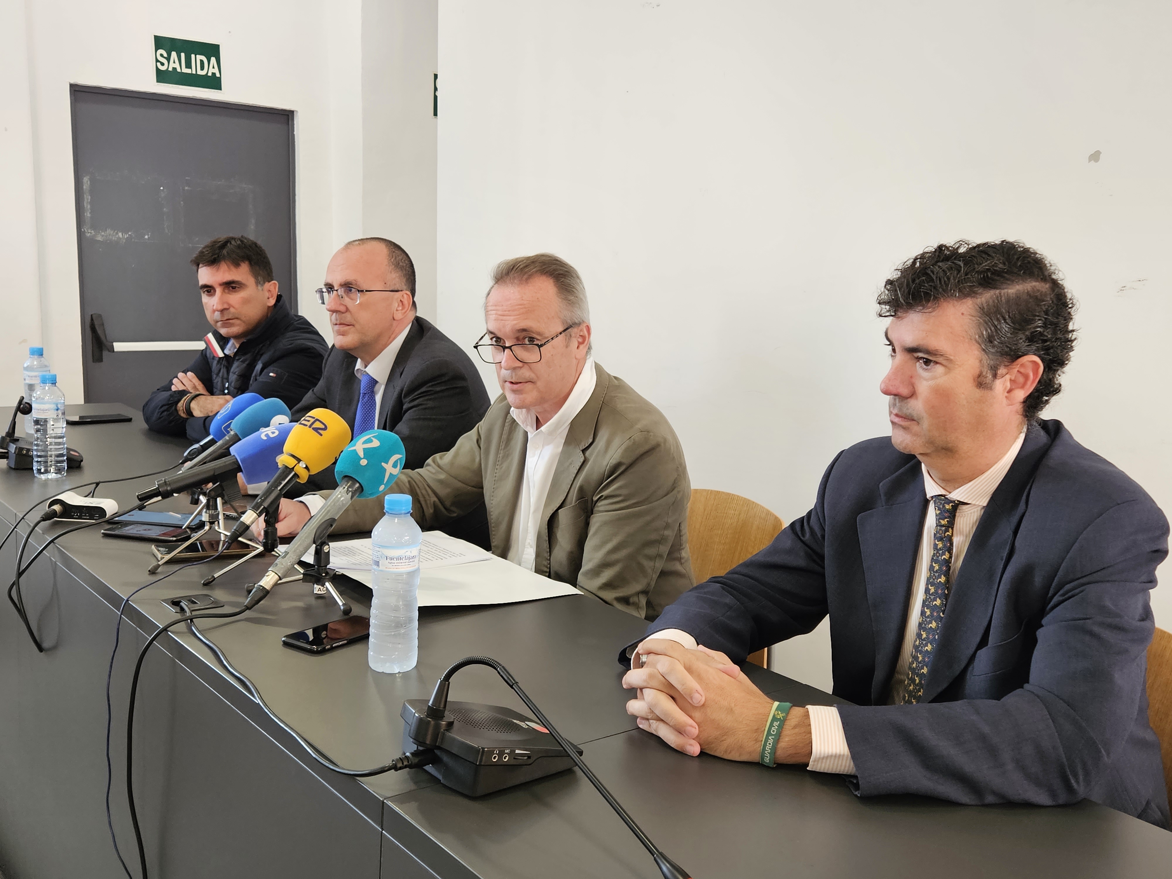 Rueda de prensa del consejero Manuel Martín. 