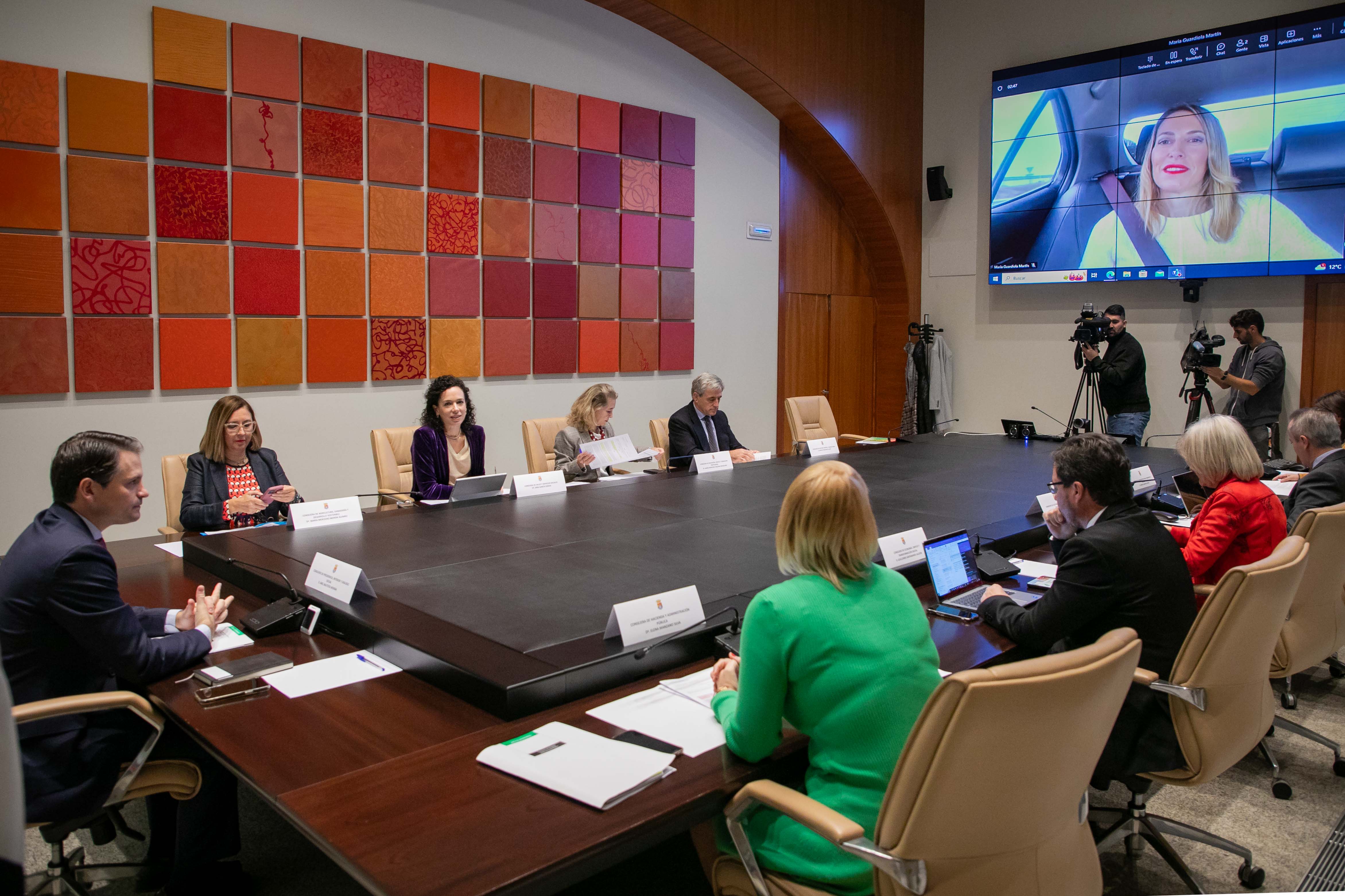 Foto de la reunión del Consejo de Gobierno