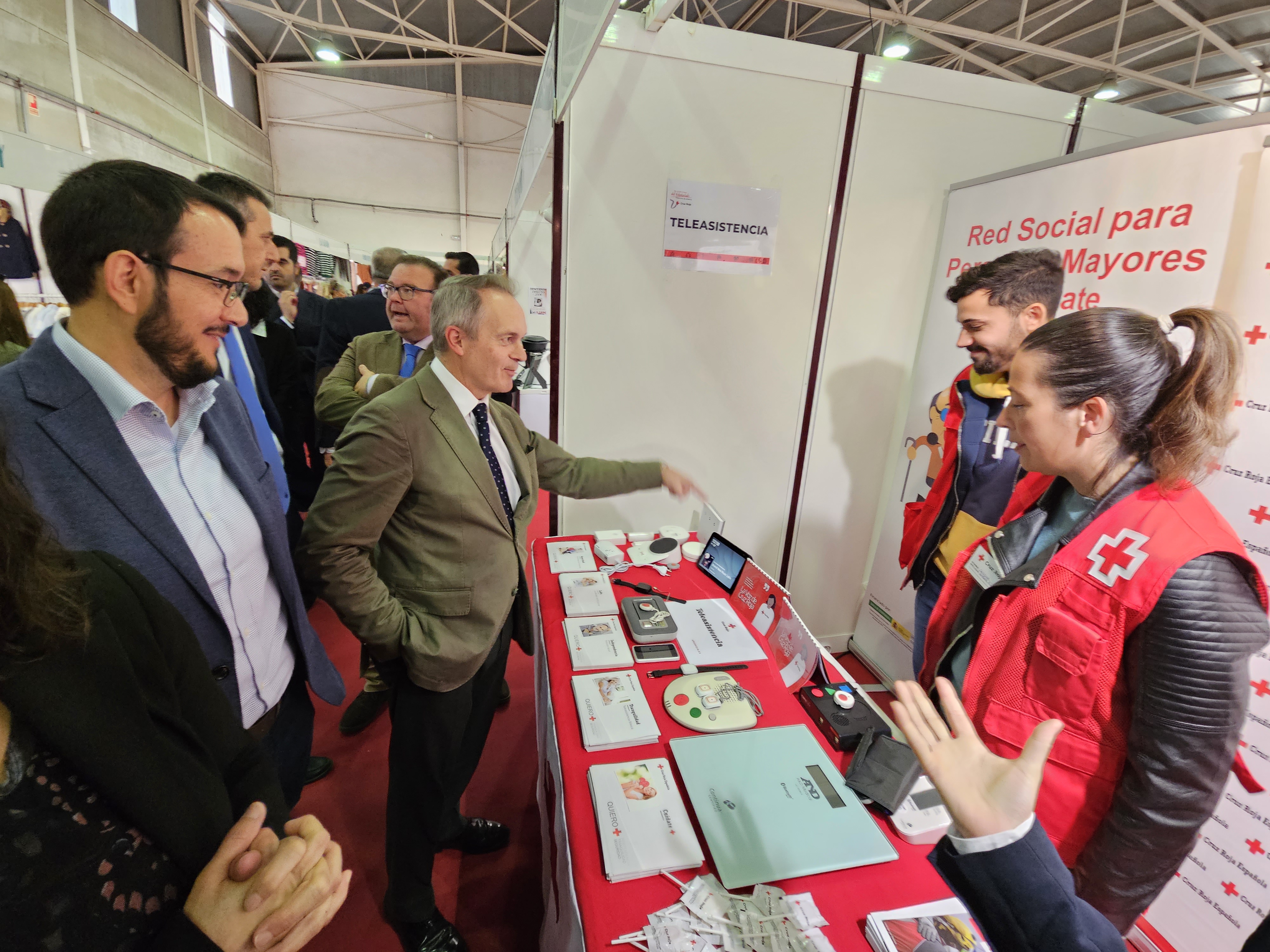 El consejero de Infraestructuras, Transporte y vivienda, Manuel Martín Castizo, durante la inauguración de la Feria de Azuaga 