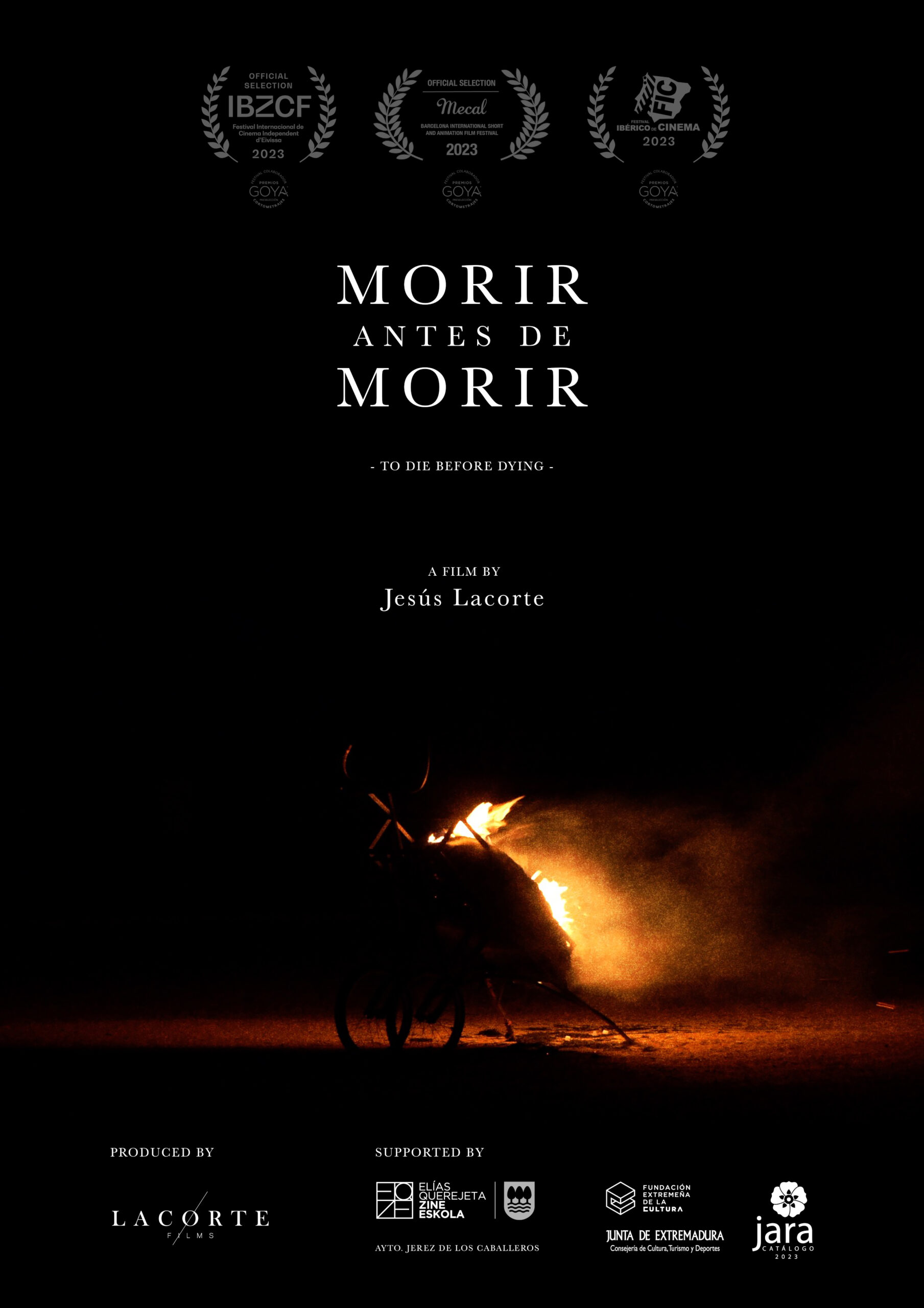 Cartel de 'Morir antes de morir'