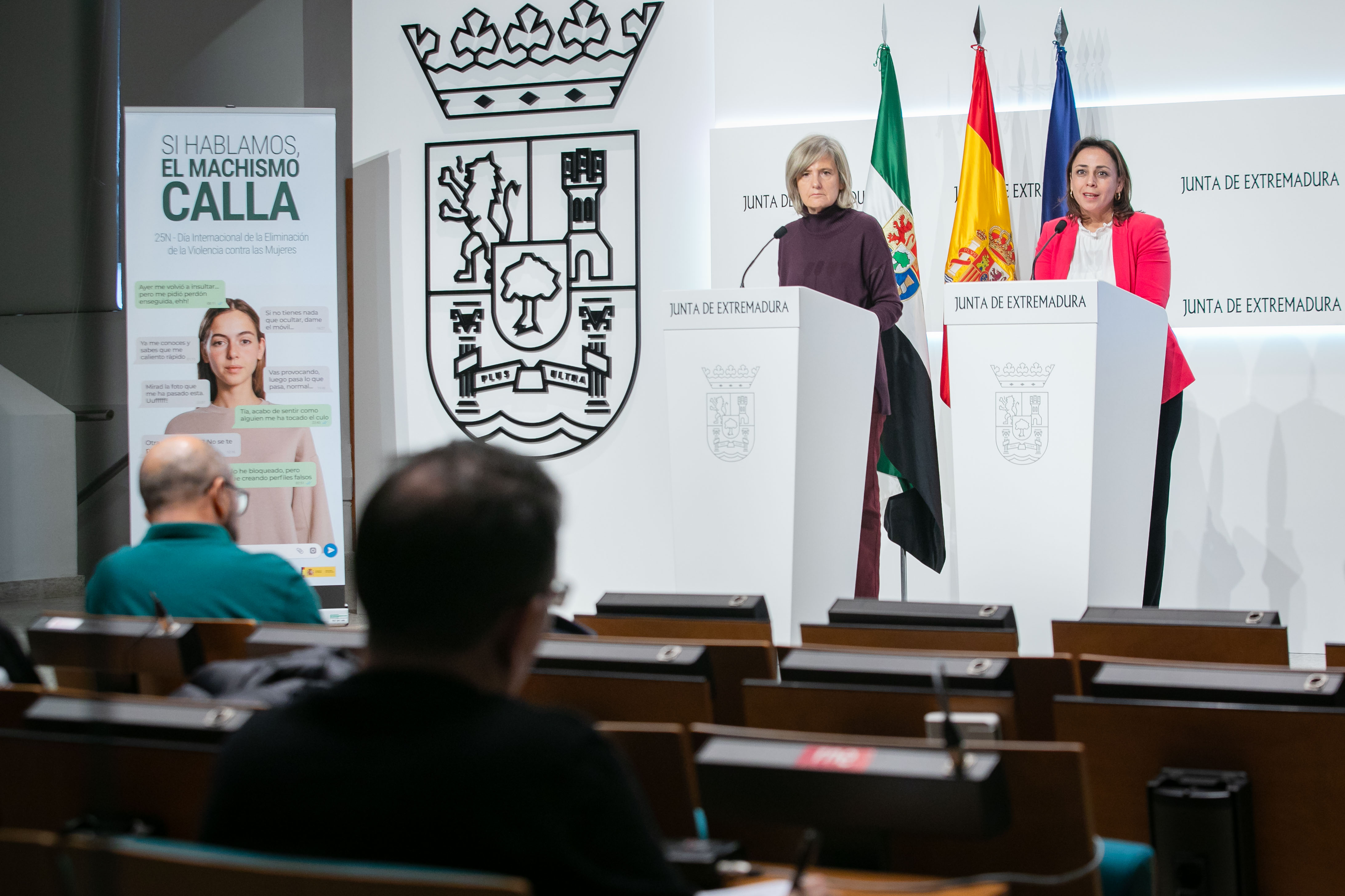 Image 4 of article Si hablamos, el machismo calla, lema elegido por la Junta de Extremadura para la campaña del 25 de noviembre