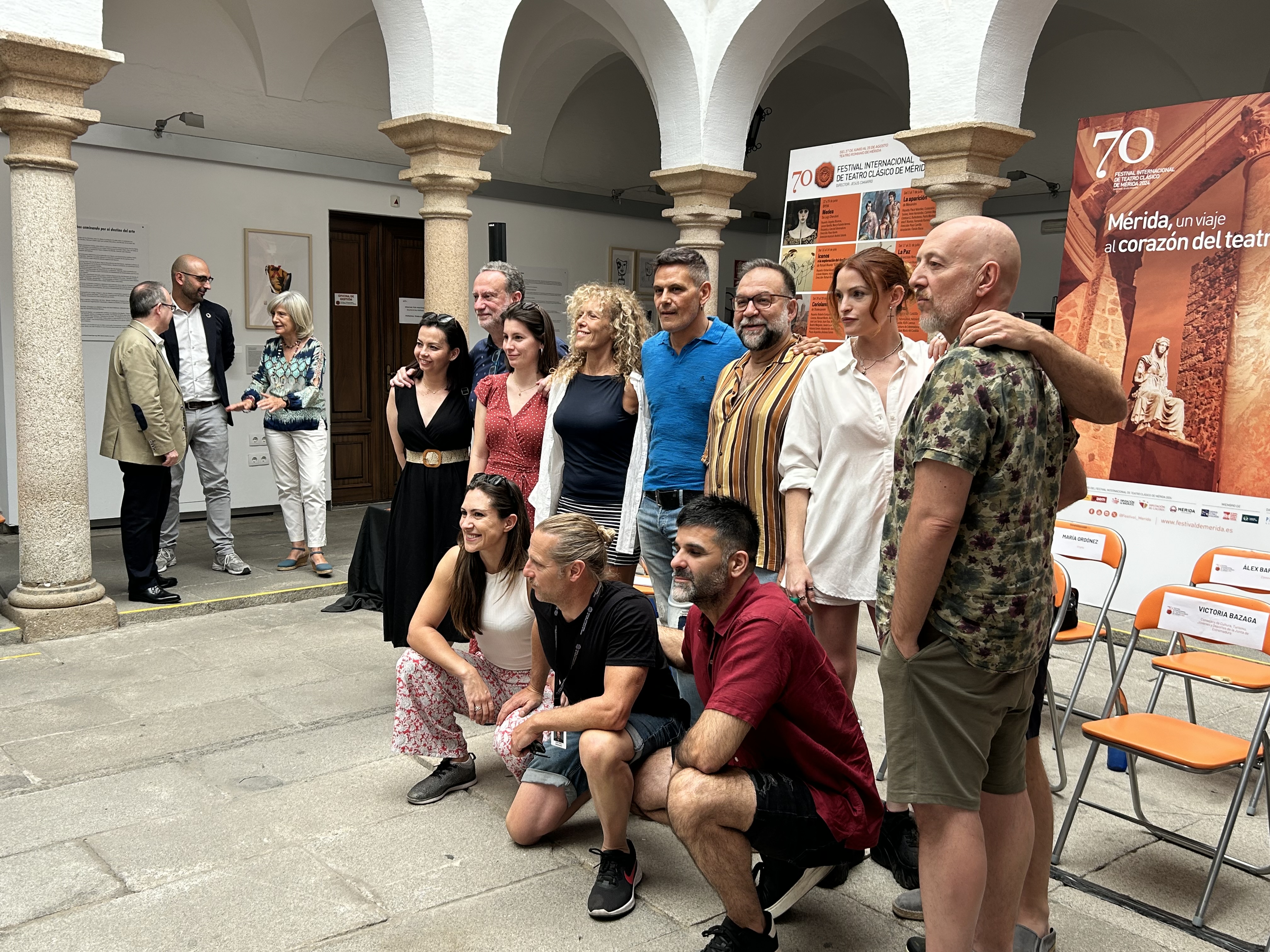 Image 1 of article Bazaga destaca la repercusión socioeconómica del Festival de Mérida en la presentación de 'Coriolano', de Shakespeare