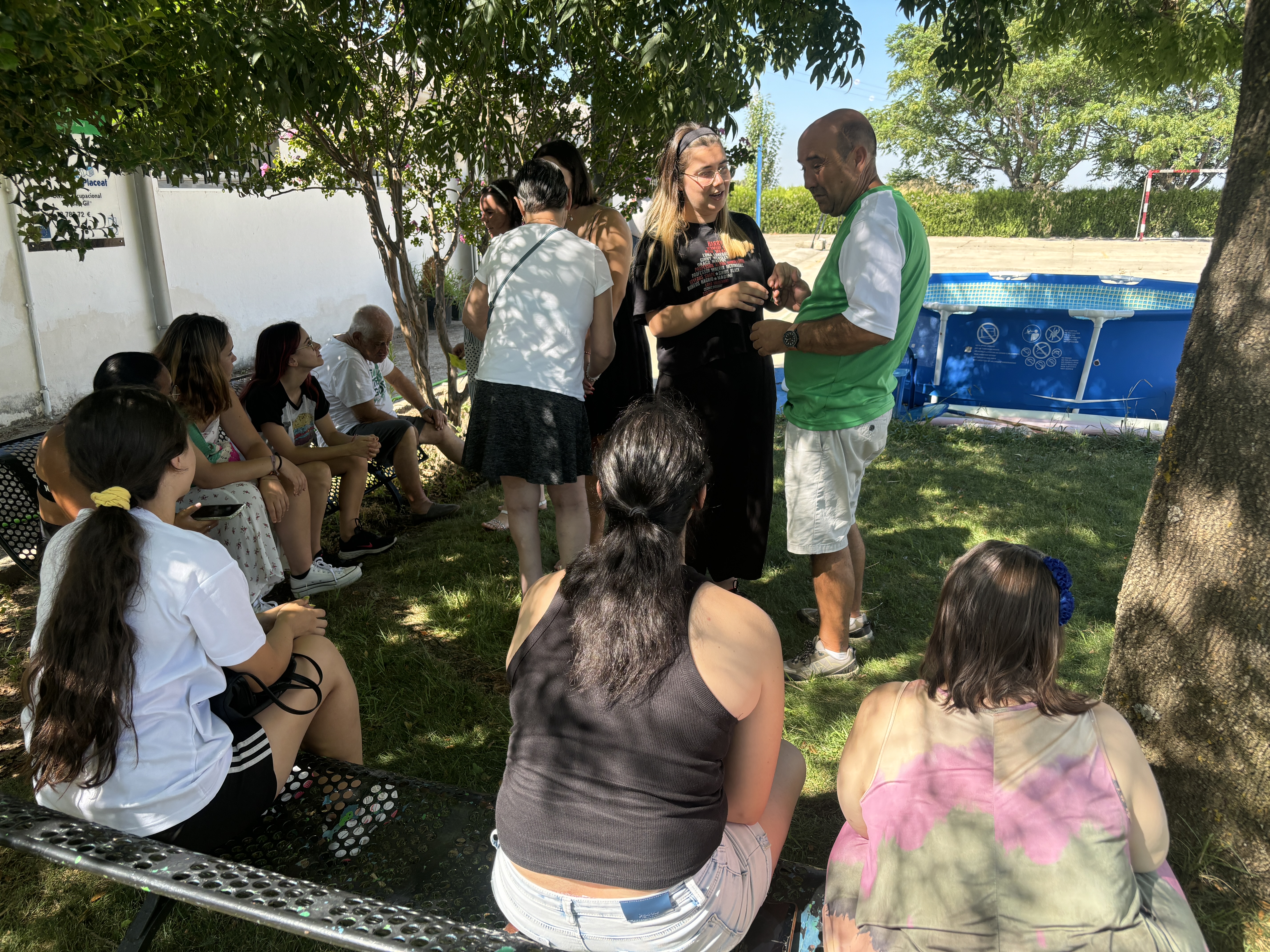 Participantes en el campamento de voluntariado