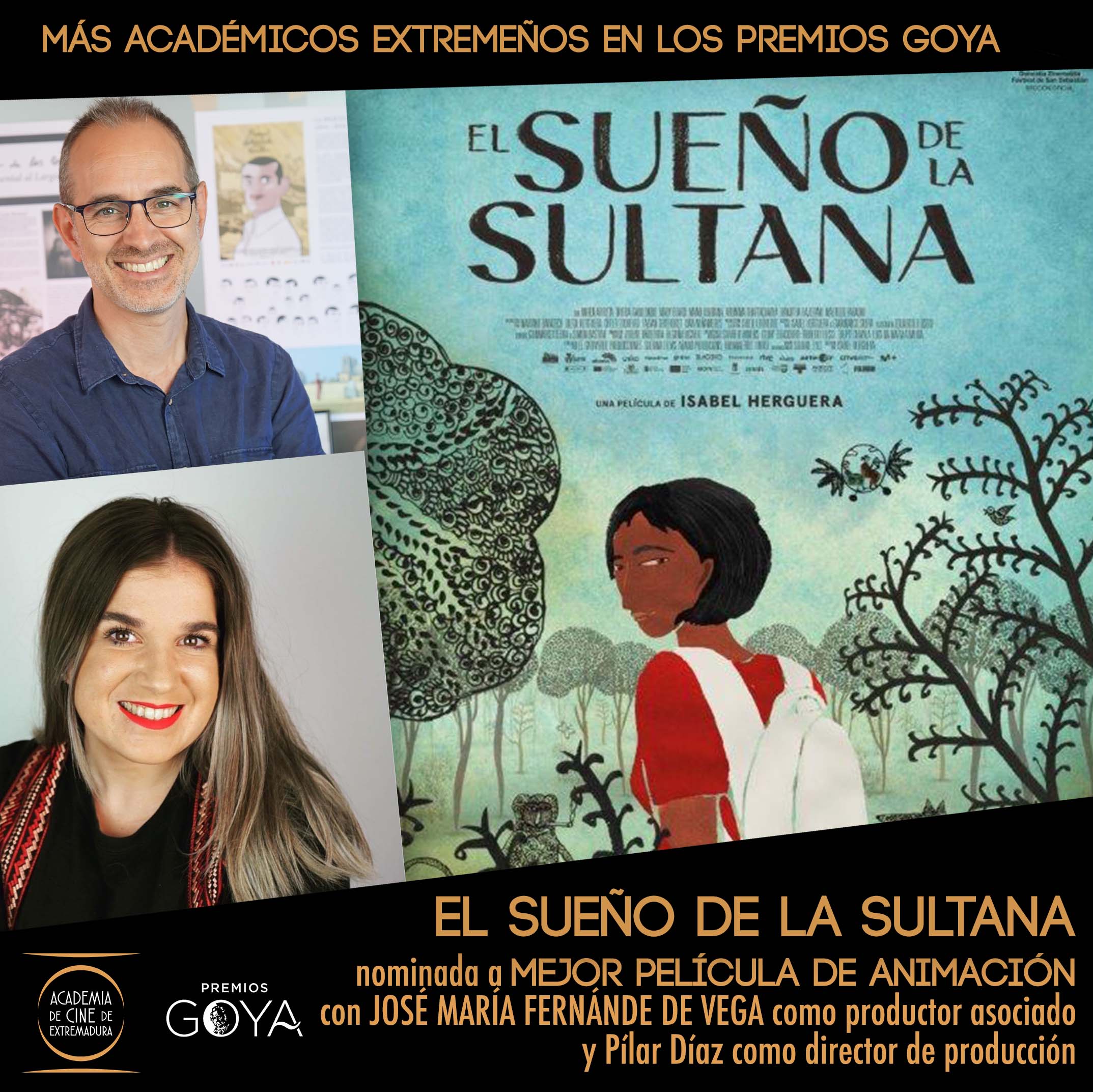 Image 1 of article La Junta de Extremadura felicita a los nominados a los Goya y subraya su apuesta por el cine extremeño