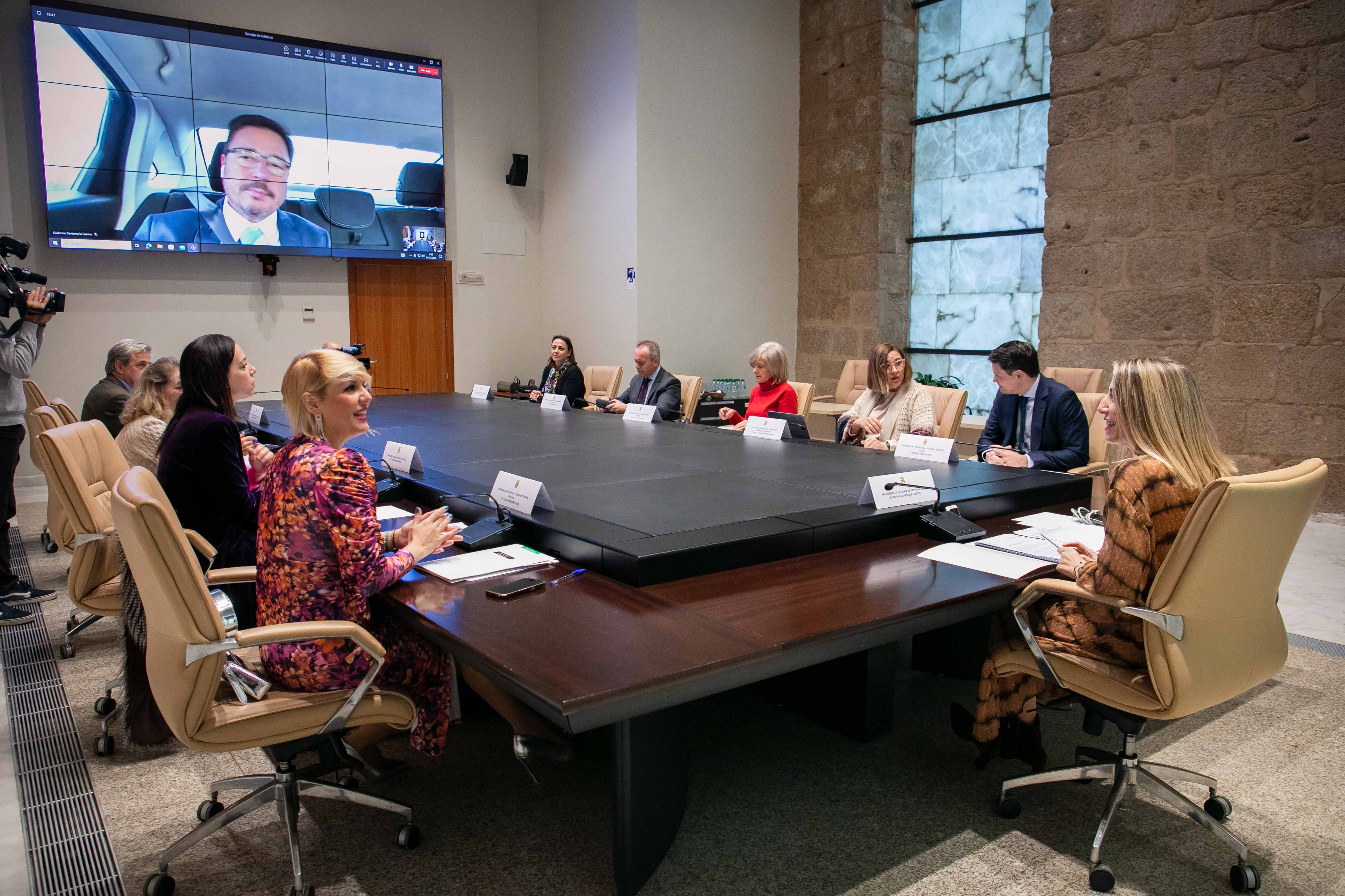 Imagen de la reunión del Consejo de Gobierno