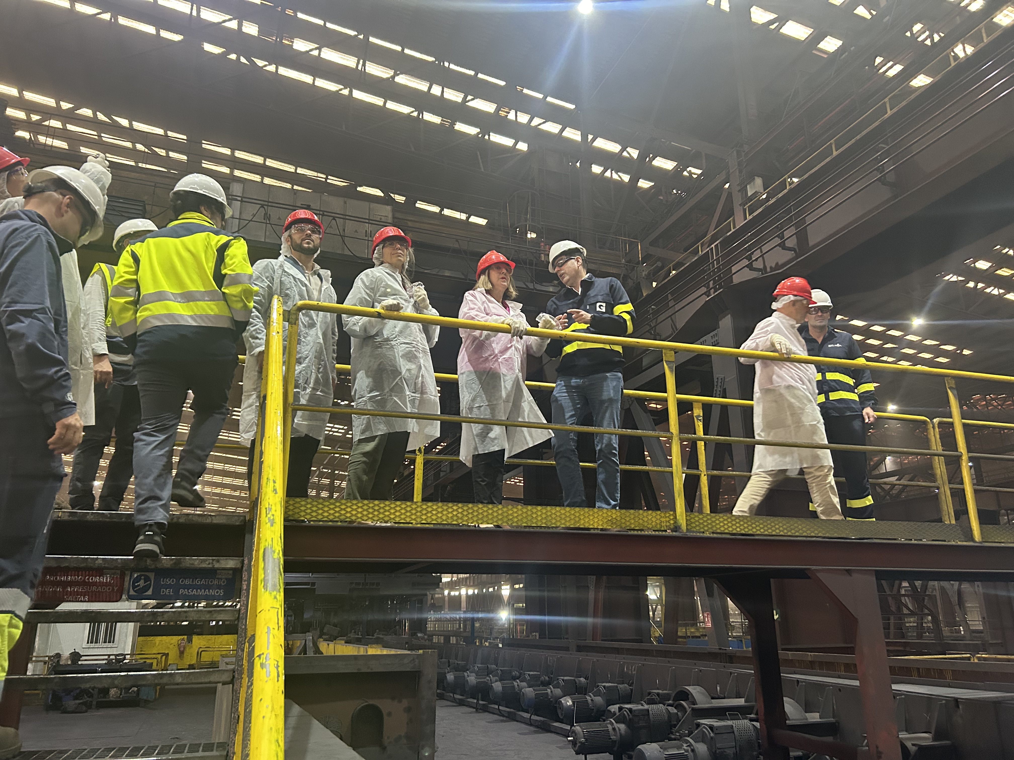 Image 1 of article Mercedes Morán visita Siderúrgica Balboa, primera empresa extremeña en obtener un Certificado de Ahorro Energético