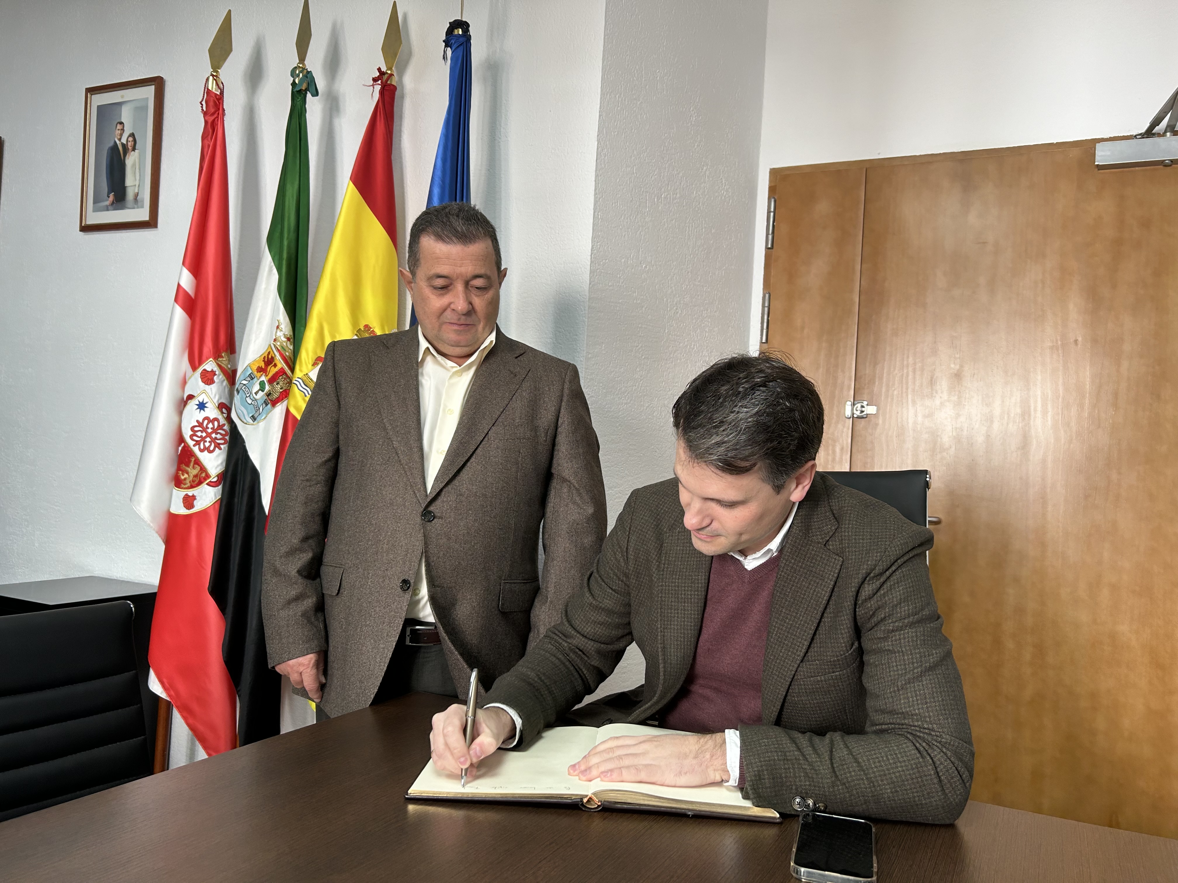 Abel Bautista visita Fuente del Maestre