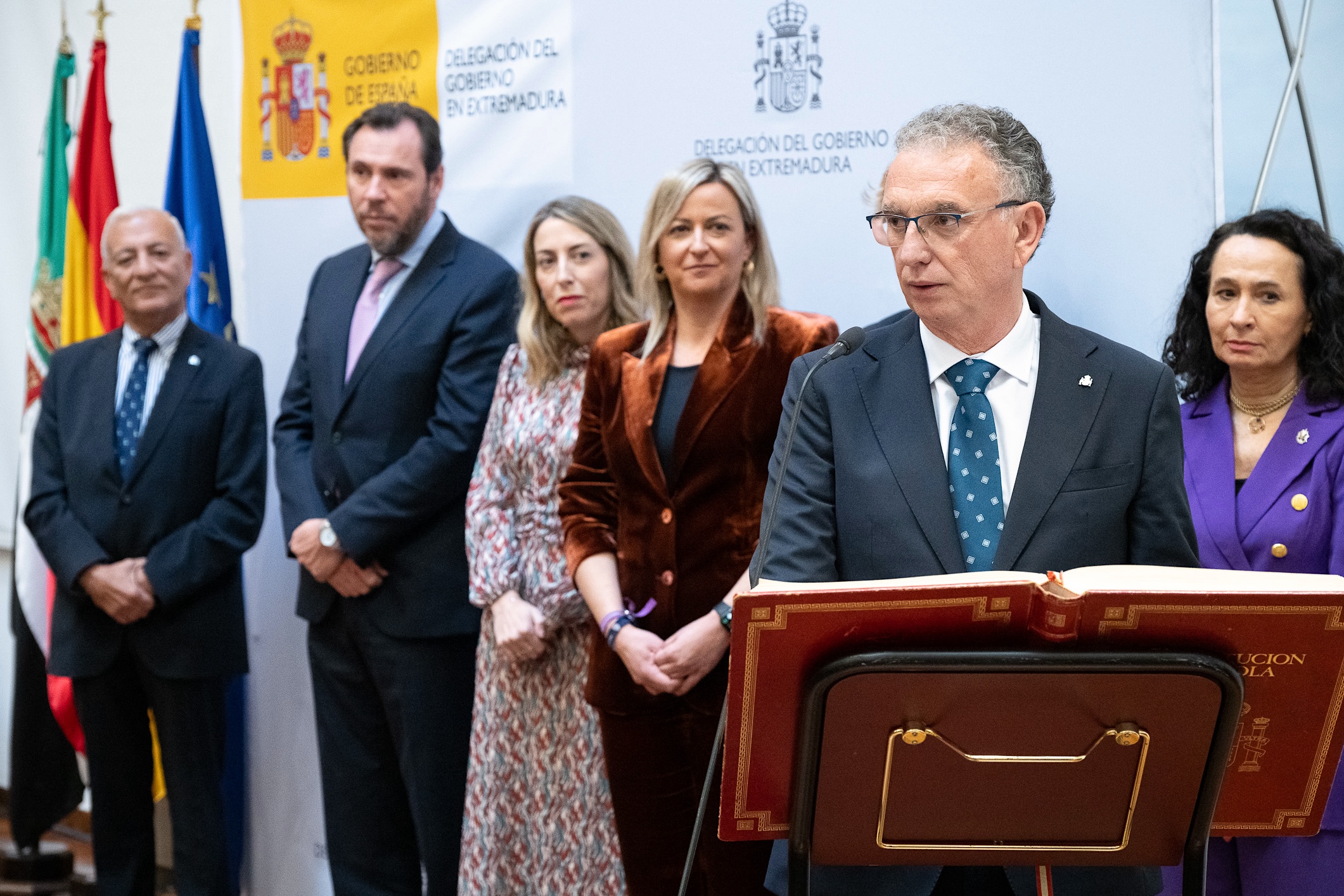 El delegado del Gobierno, José Luis Quintana, en su toma de posesión.