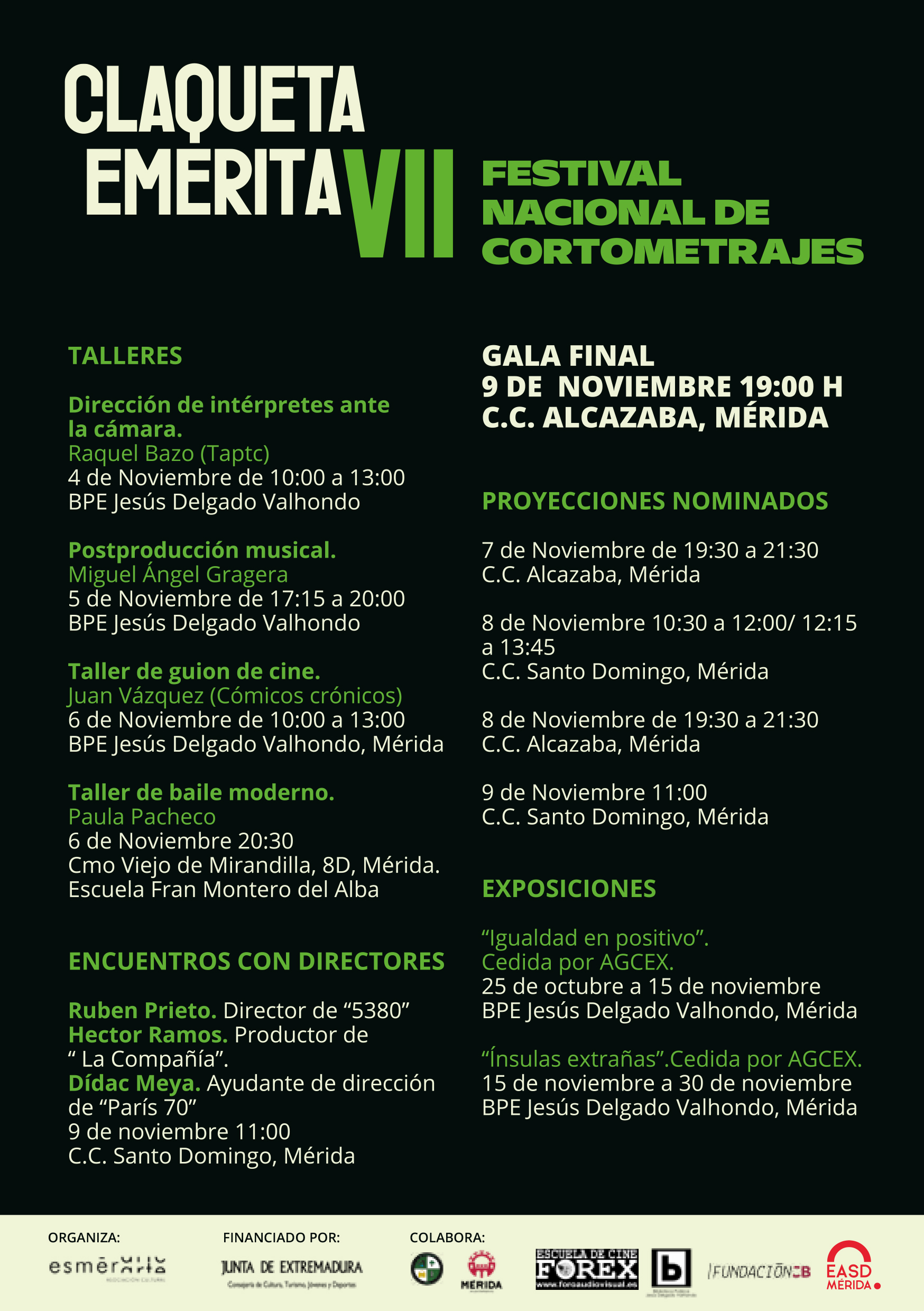 Image 2 of article El Festival de cortometrajes Claqueta Emérita se consolida en su séptima edición con el apoyo de la Junta de Extremadura