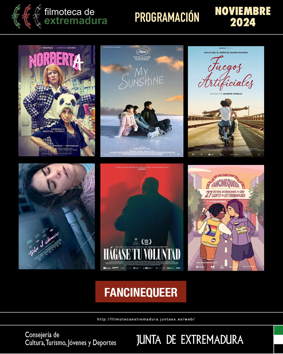 Imagen del artículo La Filmoteca de Extremadura programa 8 ciclos con 21 películas a lo largo del mes de noviembre en sus 11 sedes repartidas por la región