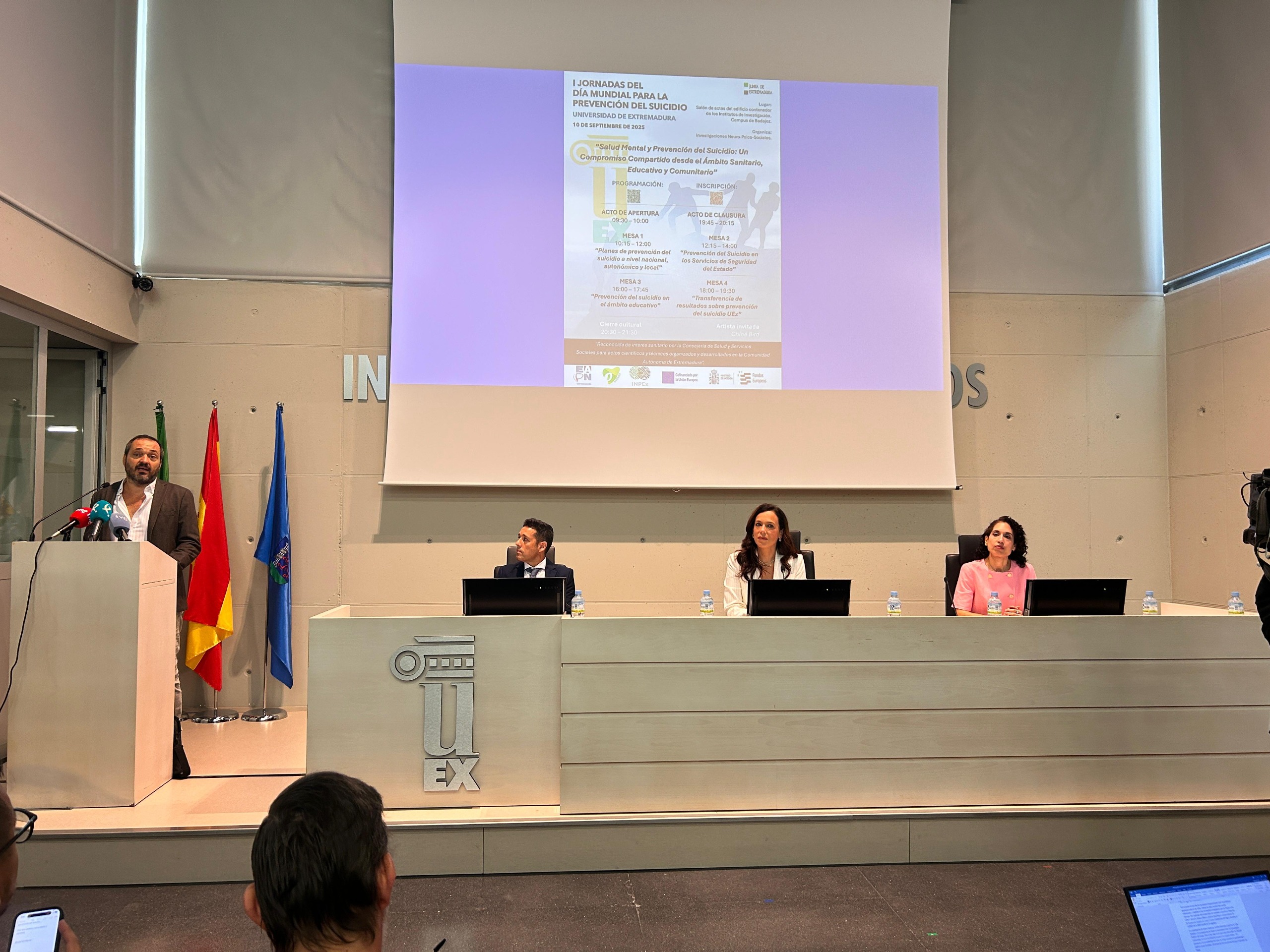 Inauguración de la I Jornada del Día Mundial de la Salud para la Prevención del Suicidio 'Salud Mental y Prevención del Suicidio: un Compromiso Compartido desde el Ámbito Sanitario, Educativo y Comunitario'