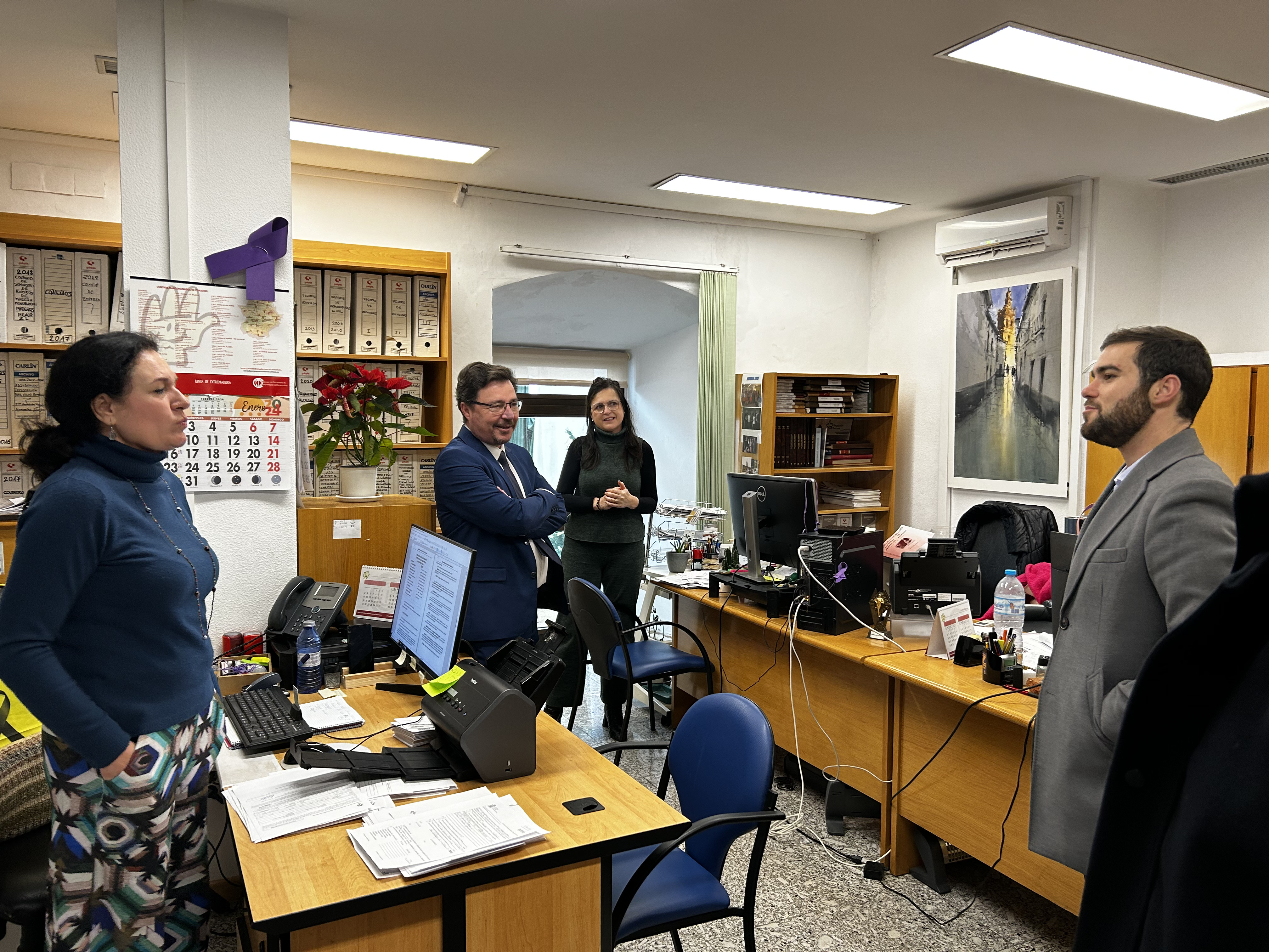 Visita al Ayuntamiento de Jerez de los Caballeros