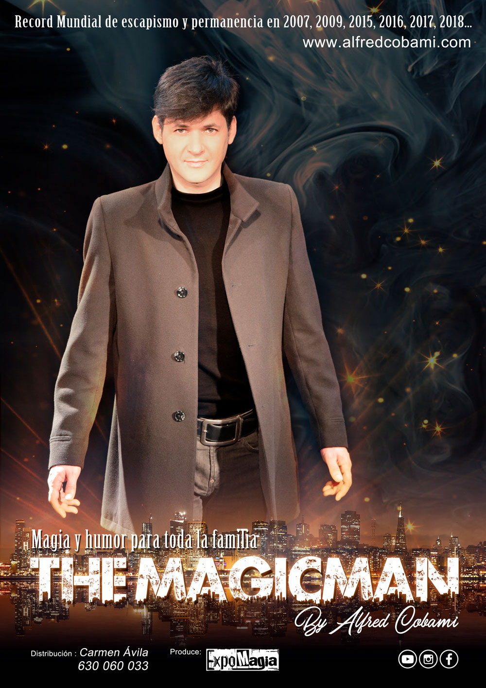 Imagen del cartel del espectáculo de magia
