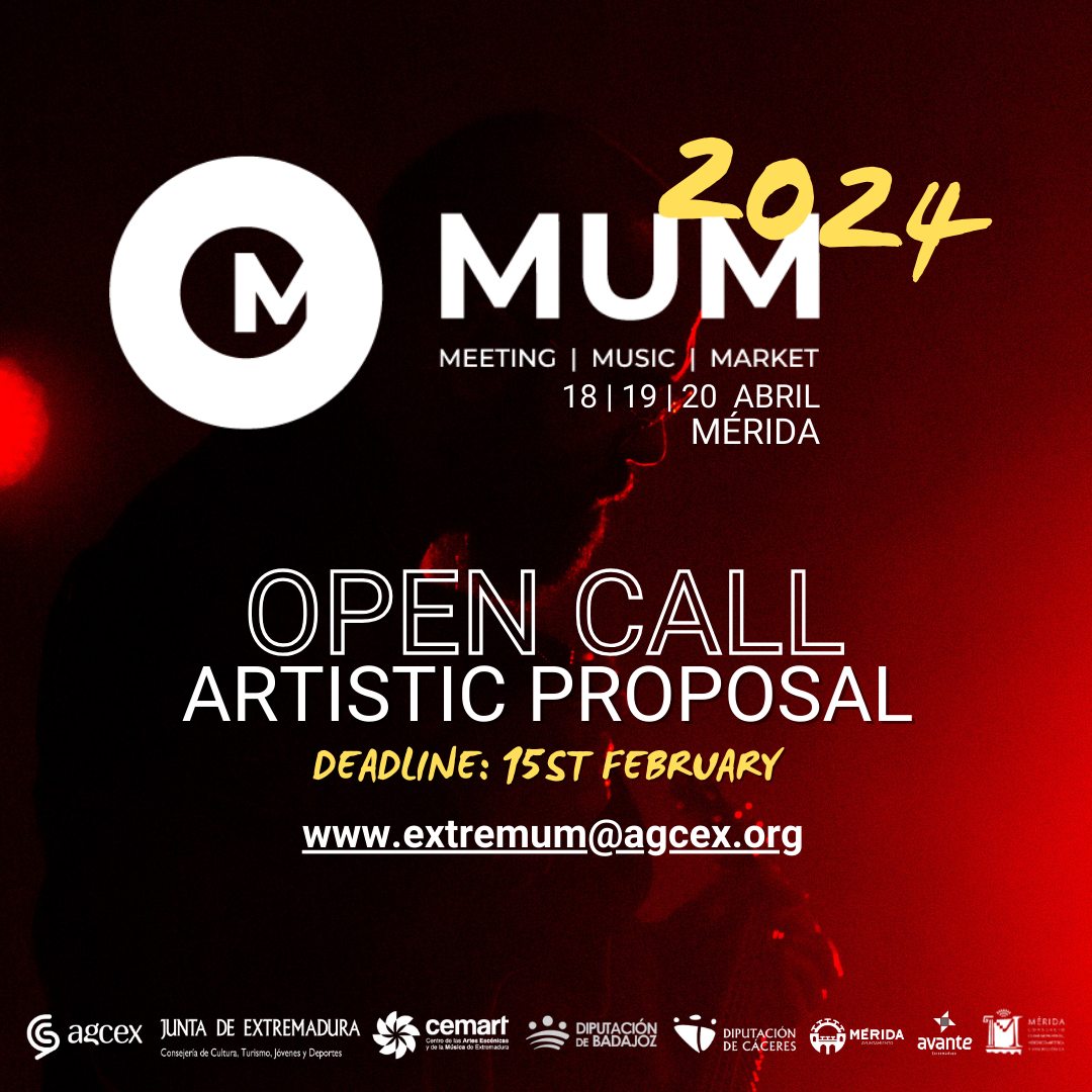 Image 6 of article Las VIII Jornadas Profesionales de la Música en Extremadura (#MUM24) abre convocatoria para recibir propuestas de grupos y artistas
