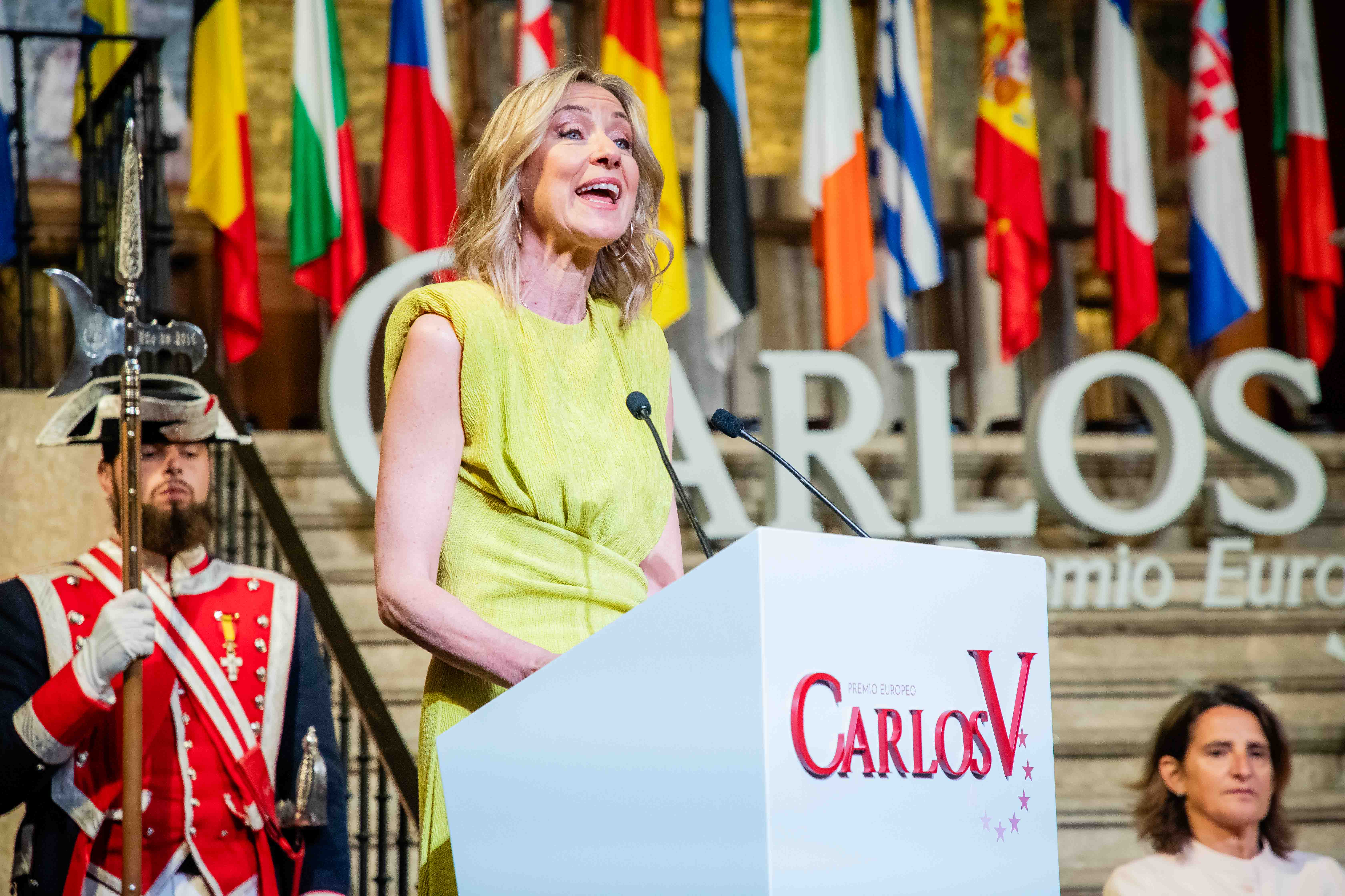 Presentadora de la ceremonia