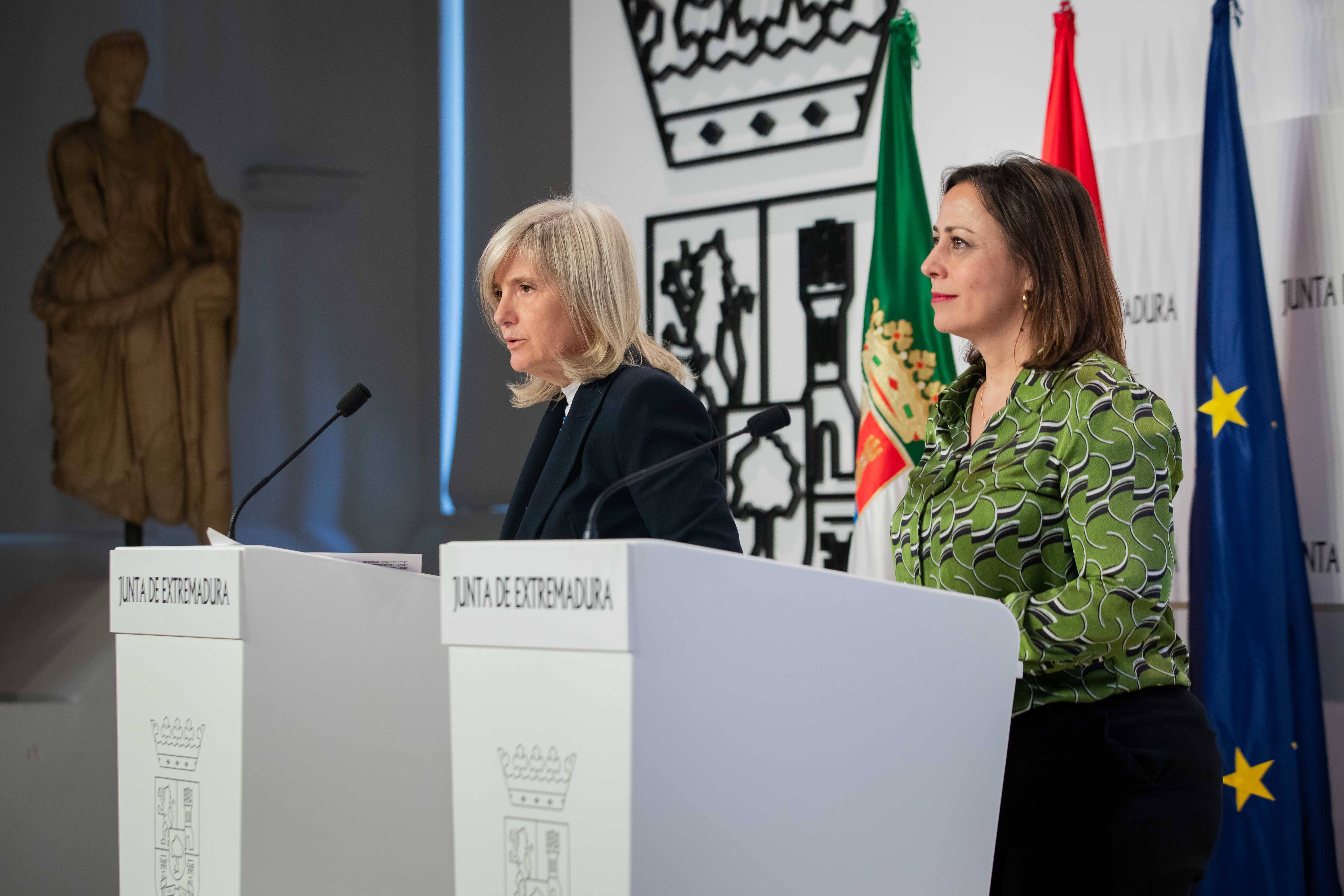 Portavoz y Secretaria de Igualdad en su comparecencia