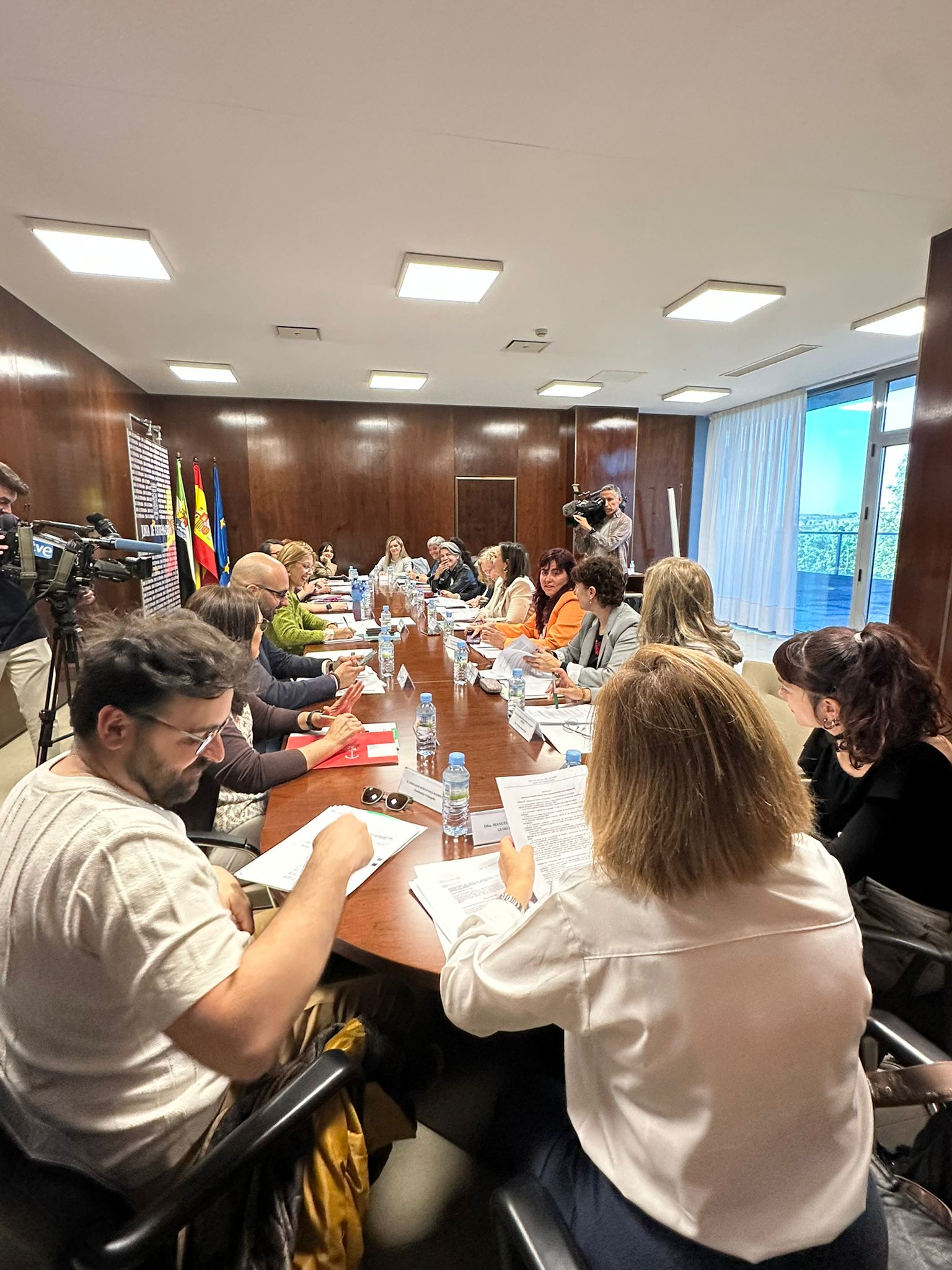 Otro momento de la reunión