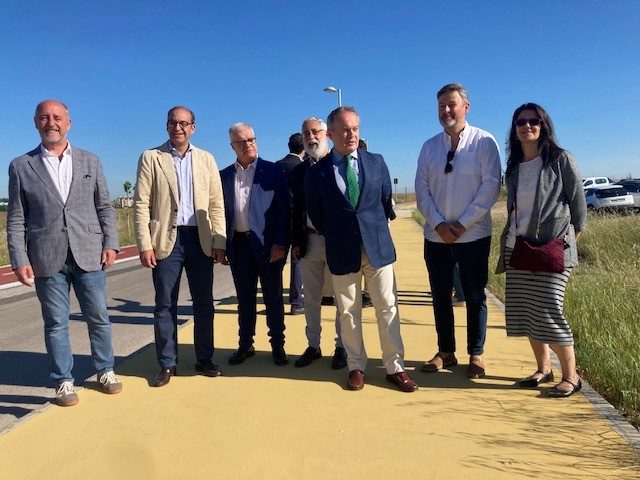 Acto de inauguración del carril bici