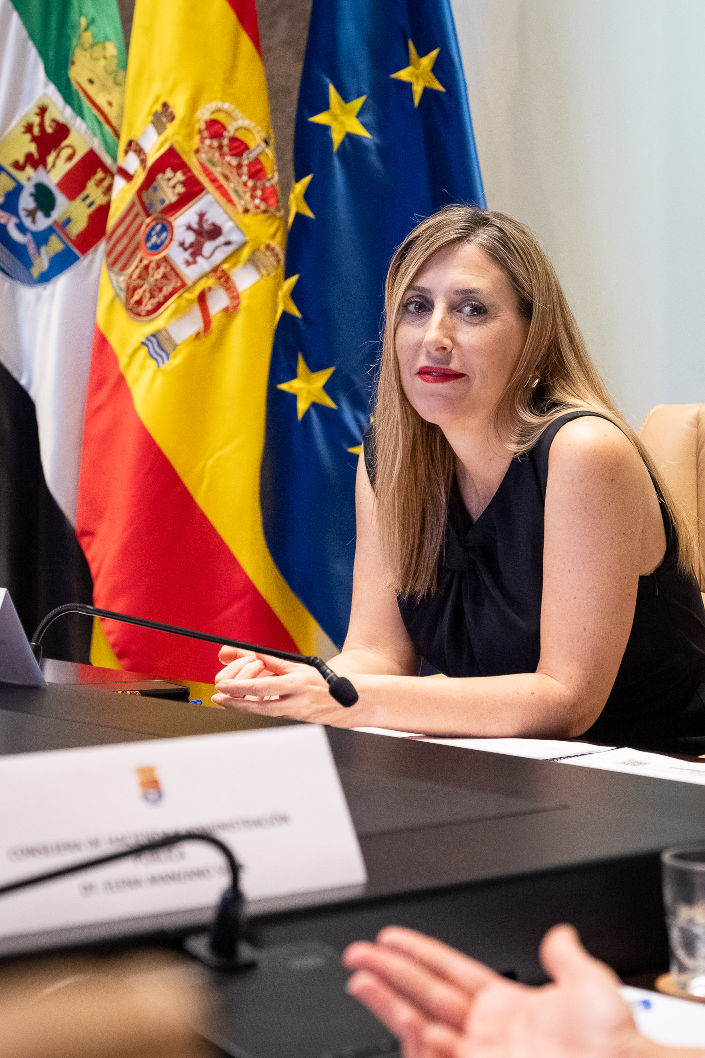 La presidenta de la Junta de Extremadura, María Guardiola. 