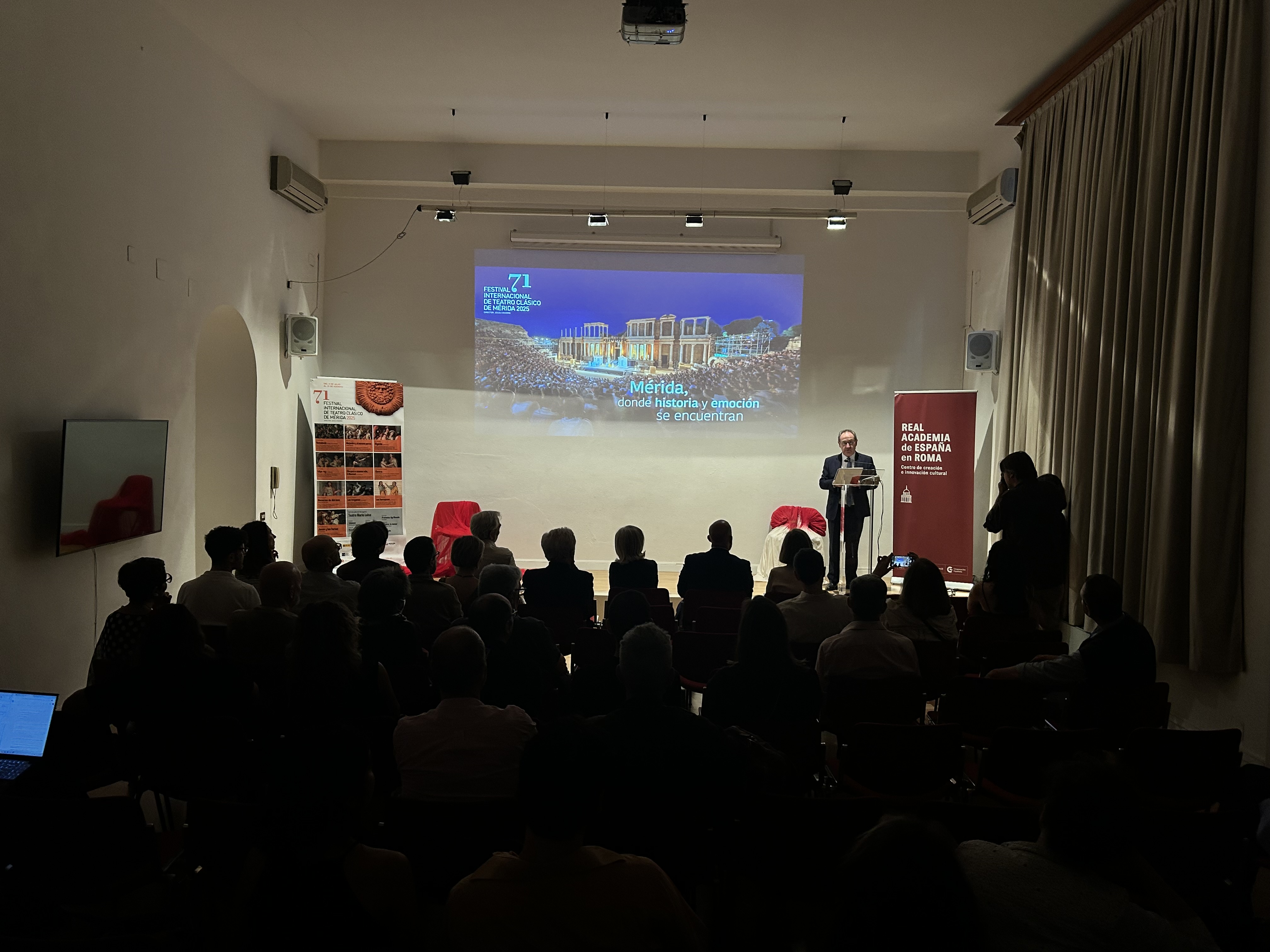 Imagen del artículo El Festival Internacional de Teatro Clásico de Mérida se presenta en Roma como embajador de la cultura extremeña