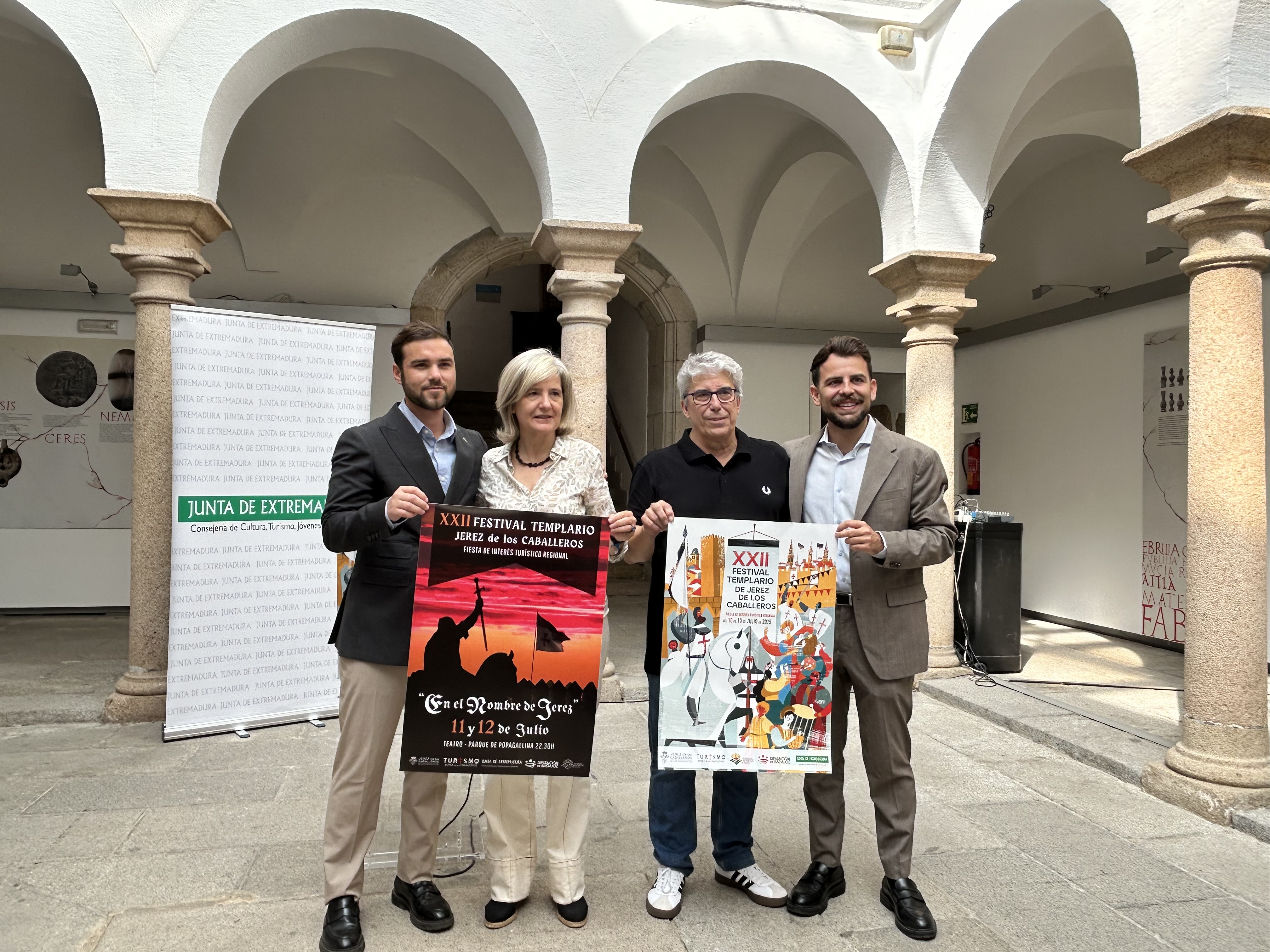 Image 2 of article La Junta de Extremadura reafirma su apoyo al Festival Templario de Jerez de los Caballeros, referente cultural y turístico de la región