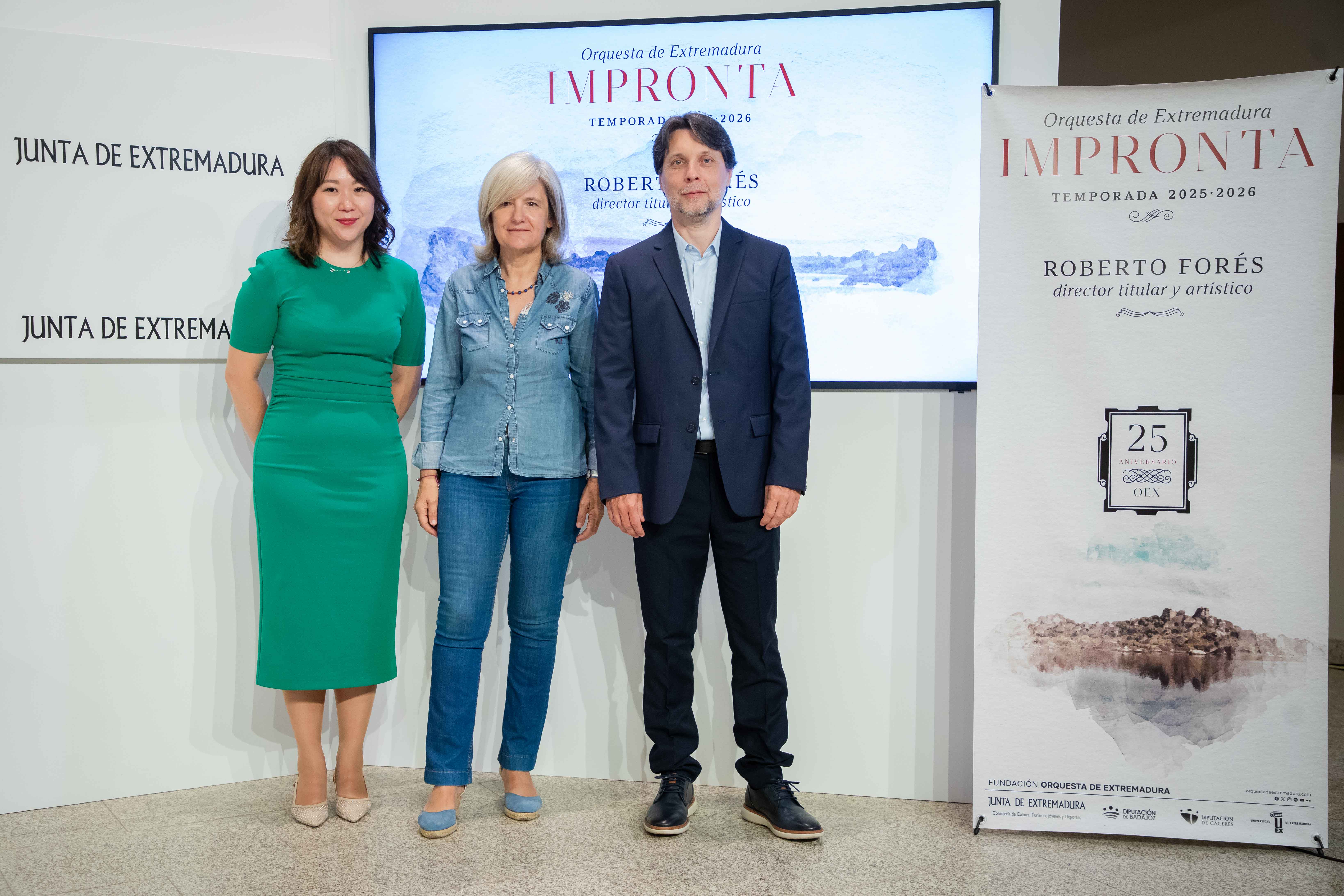 Imagen del artículo La consejera de Cultura presenta 'Impronta', la nueva temporada de la Orquesta de Extremadura con la que conmemora su 25 aniversario