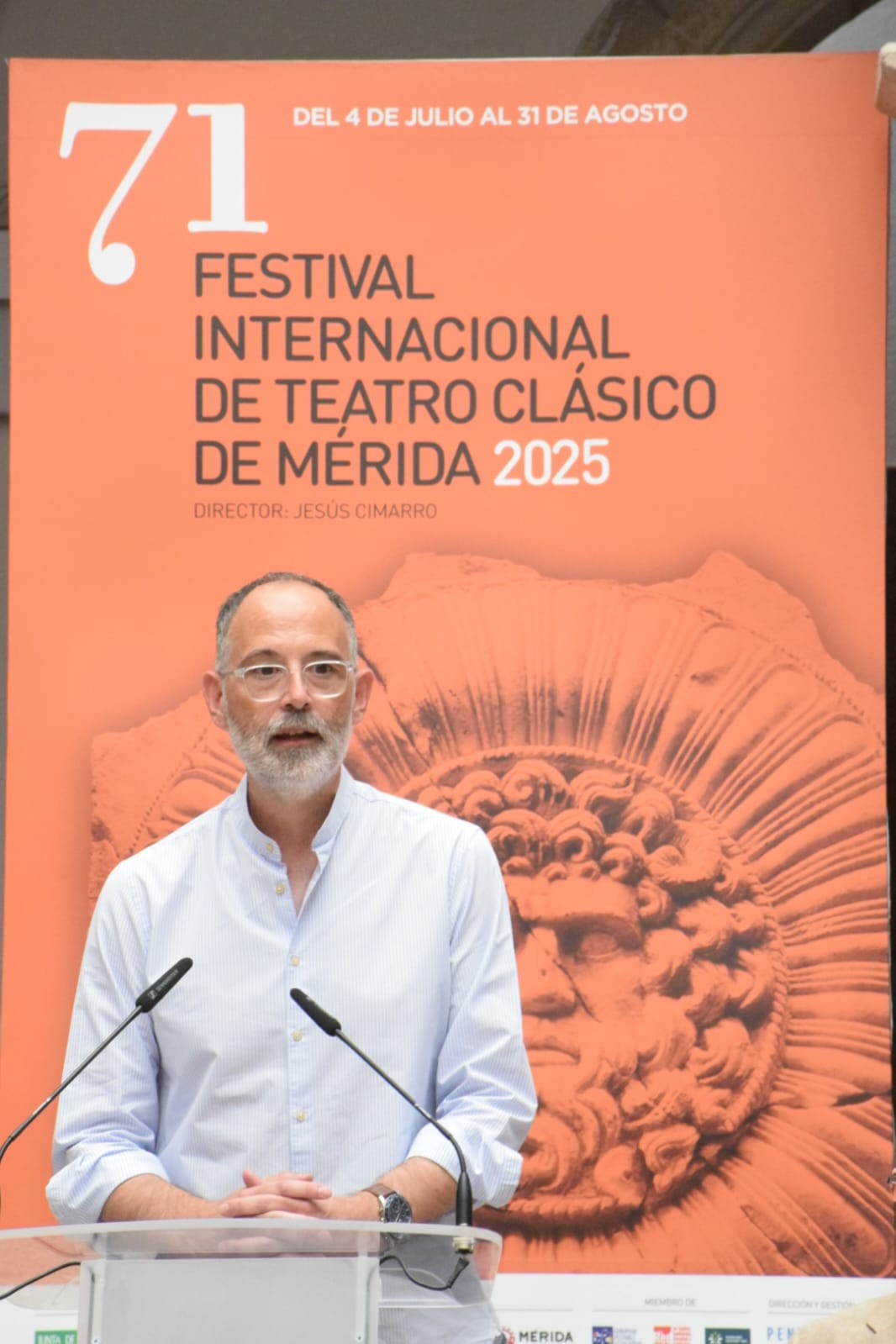El secretario general de Cultura, Francisco Palomino, en la presentación.