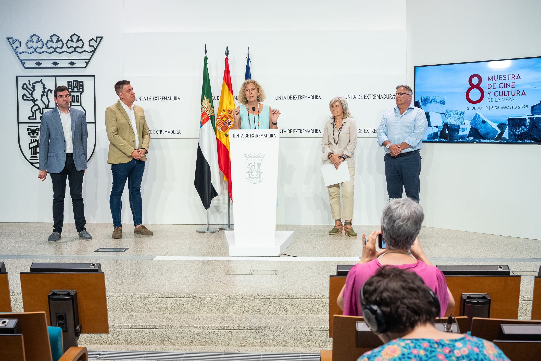 La directora del Festival durante la presentación