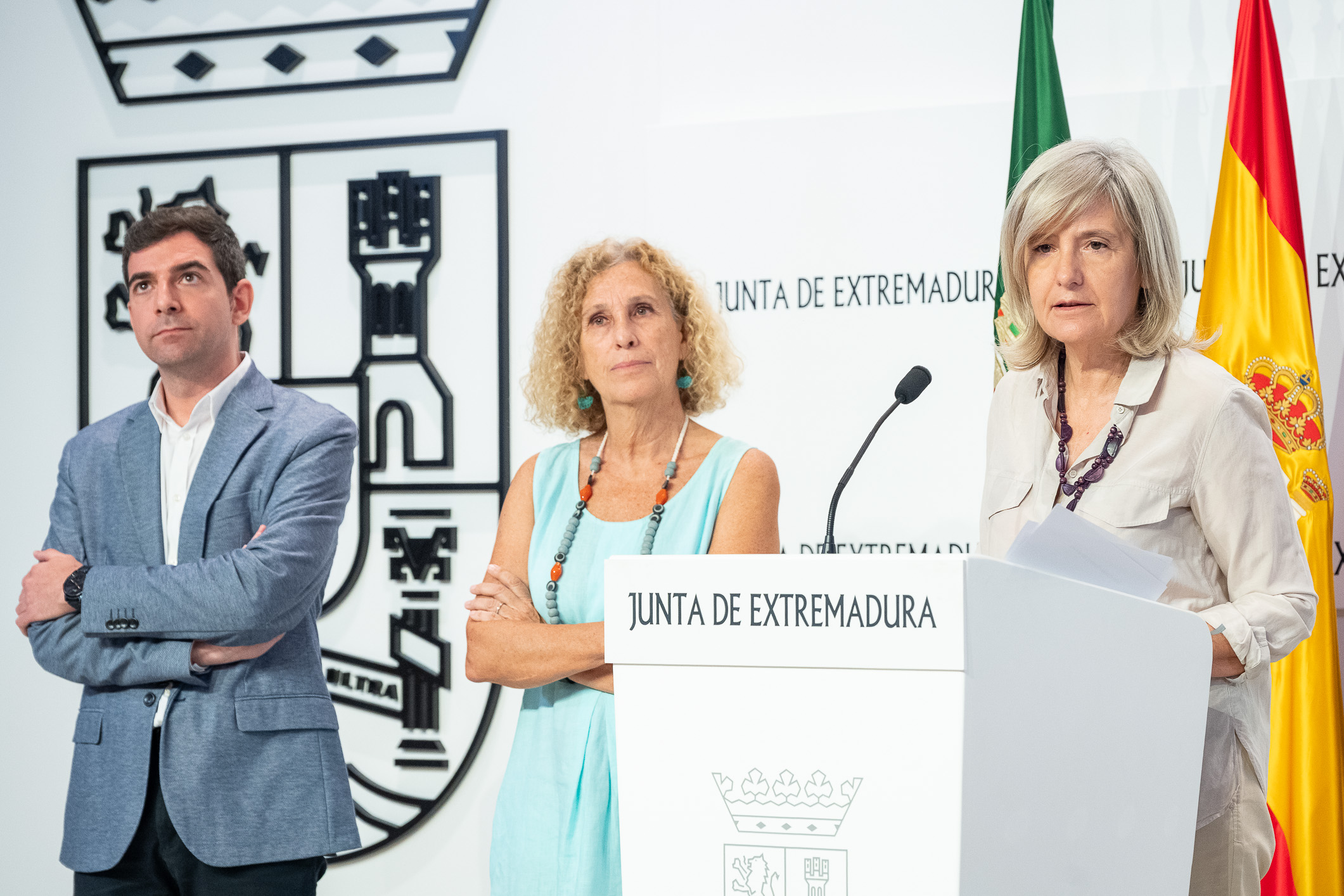La consejera de Cultura, Turismo, Jóvenes y Deportes, Victoria Bazaga, durante la presentación.