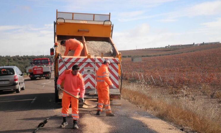 Reparando carreteras
