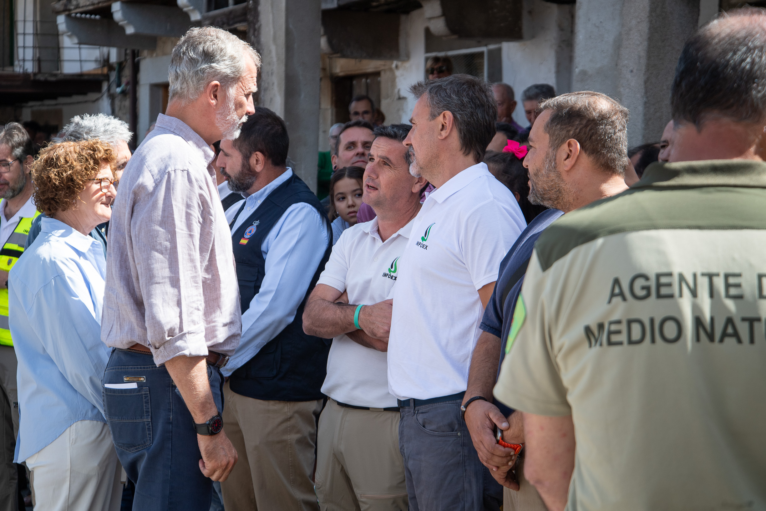 Visita de los Reyes a los municipios afectados por los incendios foto 3