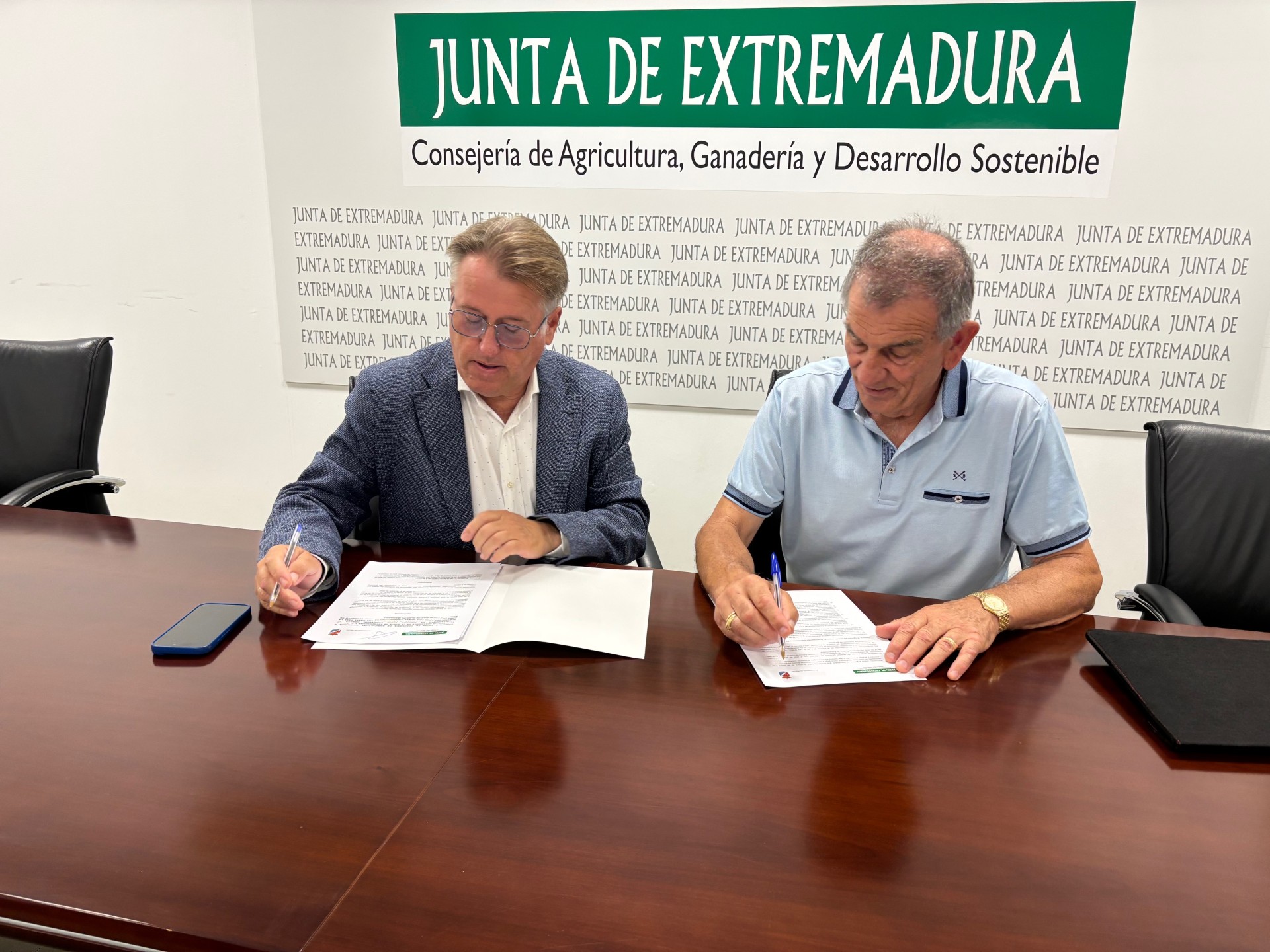 La firma del convenio 