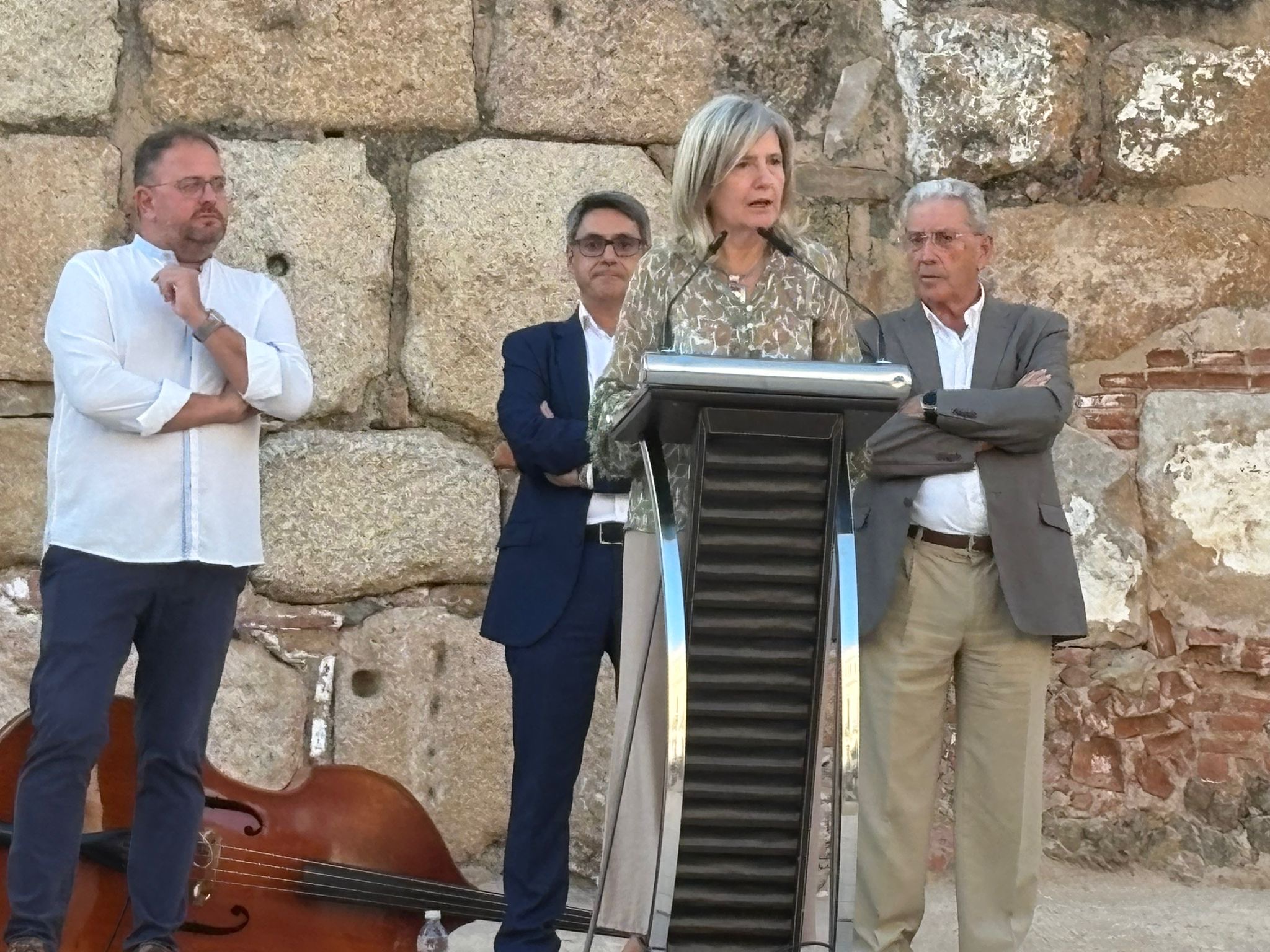 La consejera de Cultura, Turismo, Jóvenes y Deportes, Victoria Bazaga, durante la presentación.