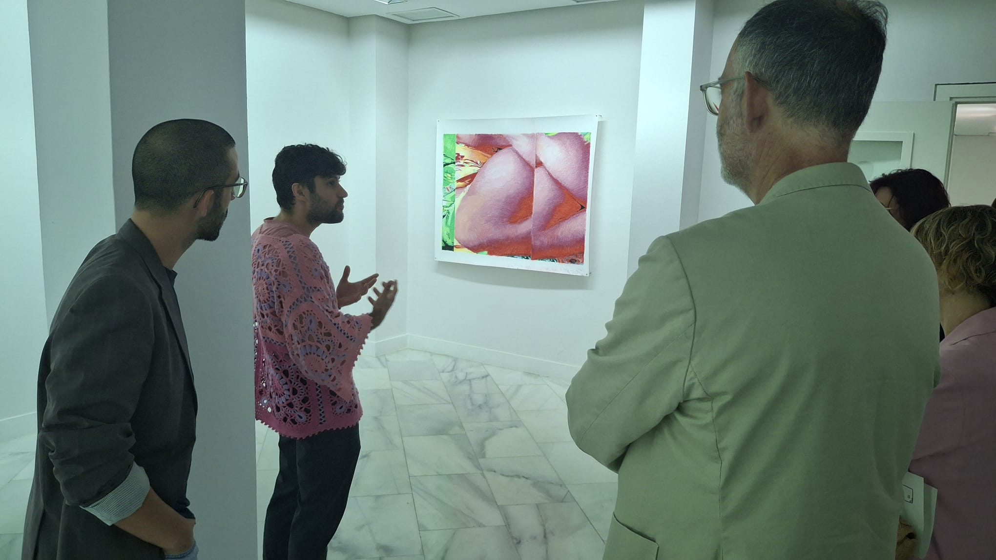 Artista explica su obra