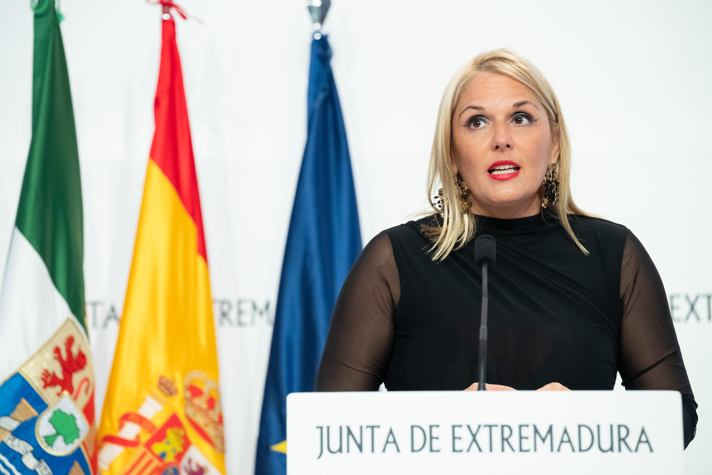 Portavoz en comparecencia de prensa