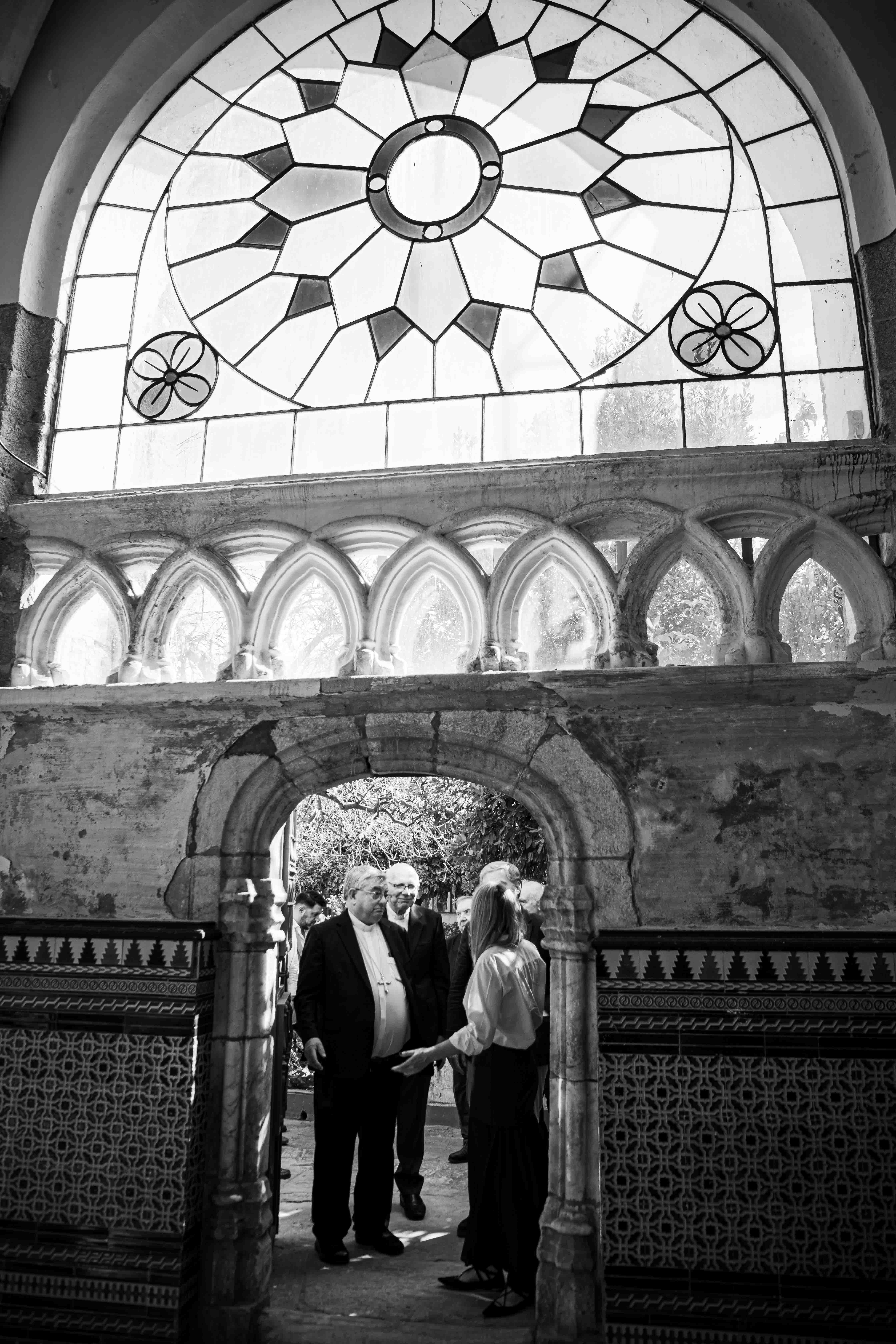 La presidenta de la Junta visita la catedral de Badajoz.