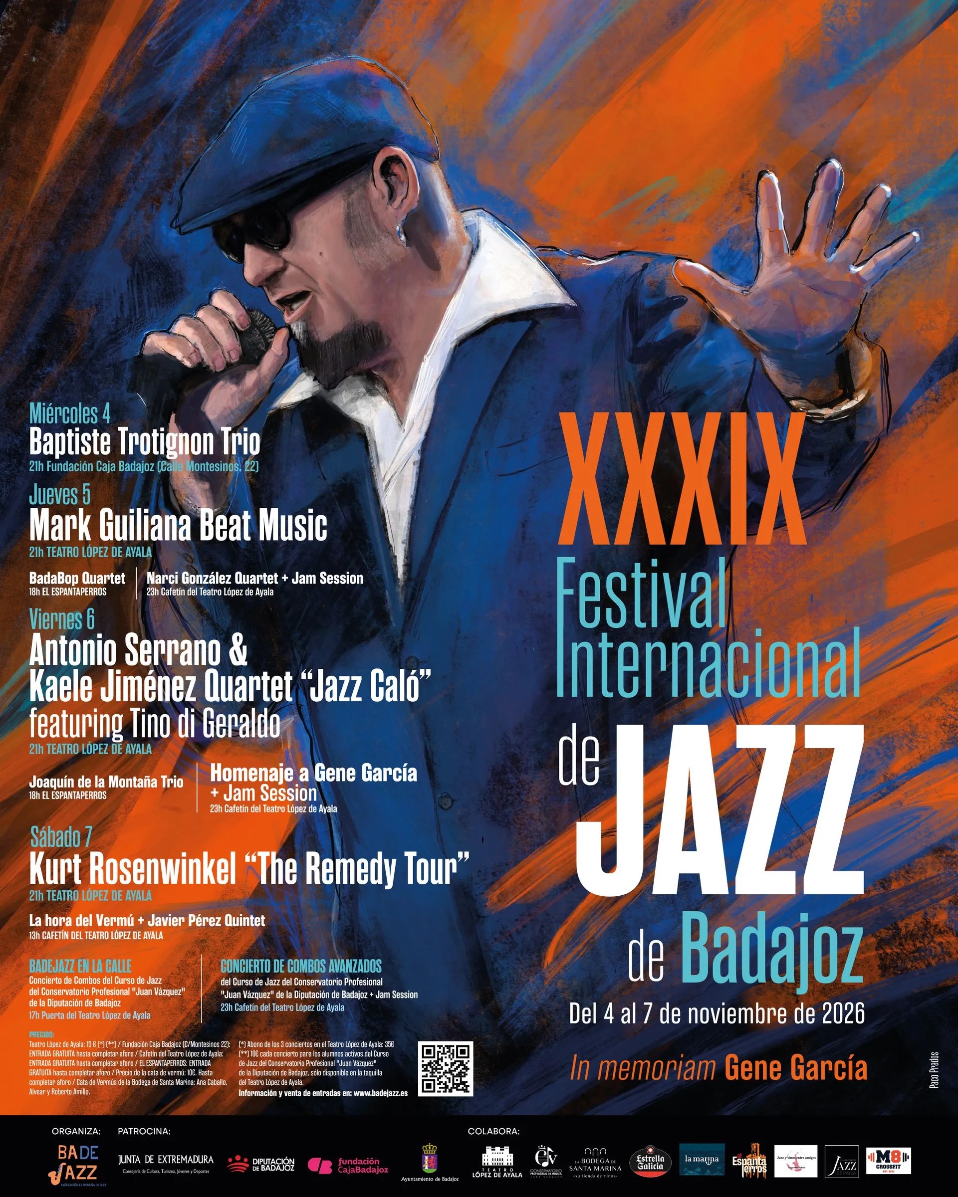 Cartel Festival Internacional de Jazz de Badajoz