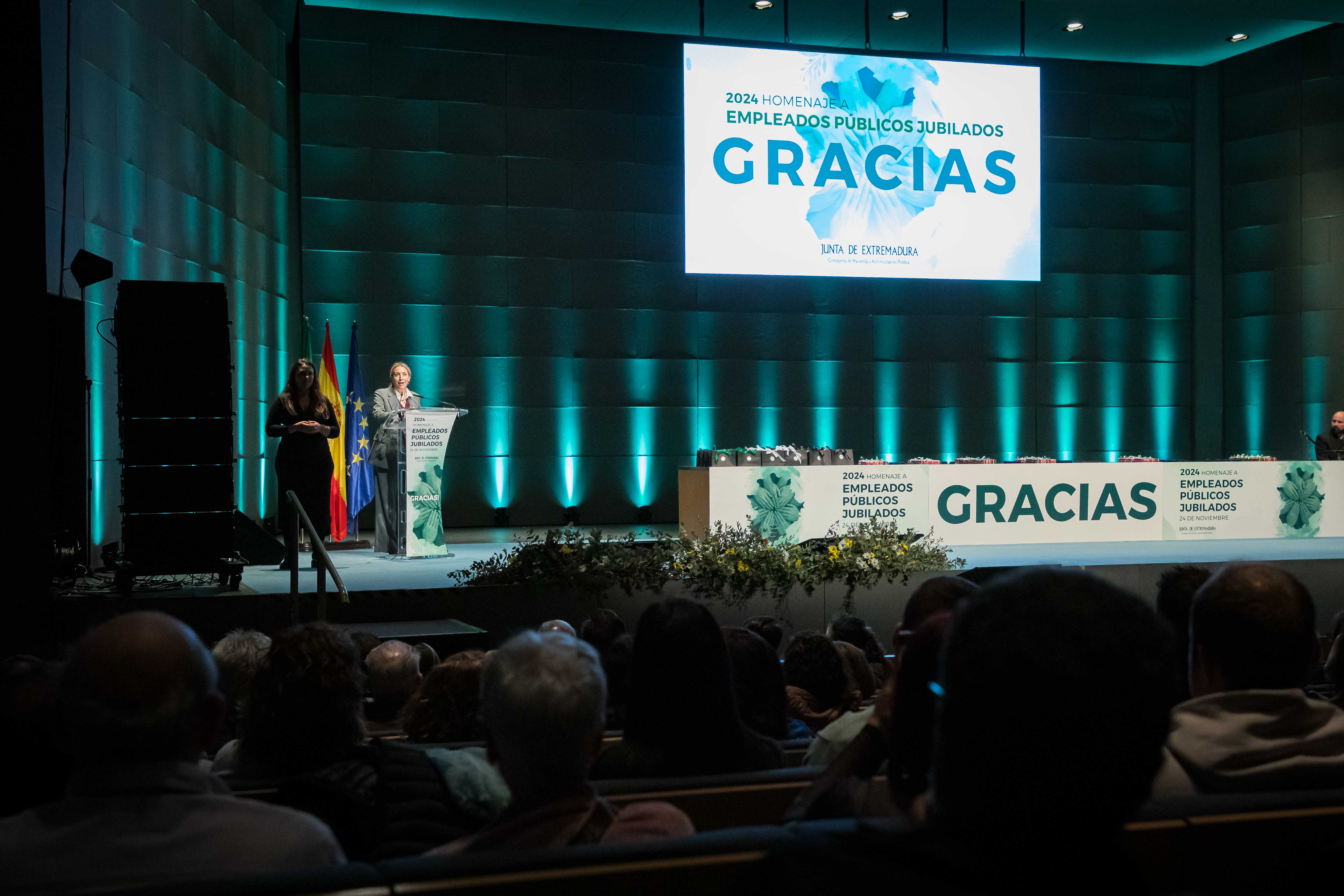 Momento de la intervención de la Presidenta