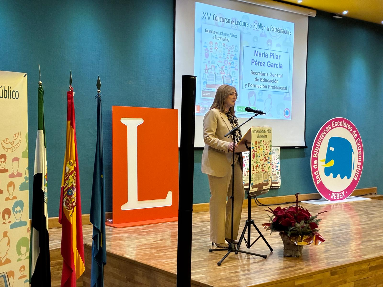 Intervención de la secretaria general de Educación y Formación Profesional, Mª del Pilar Pérez.