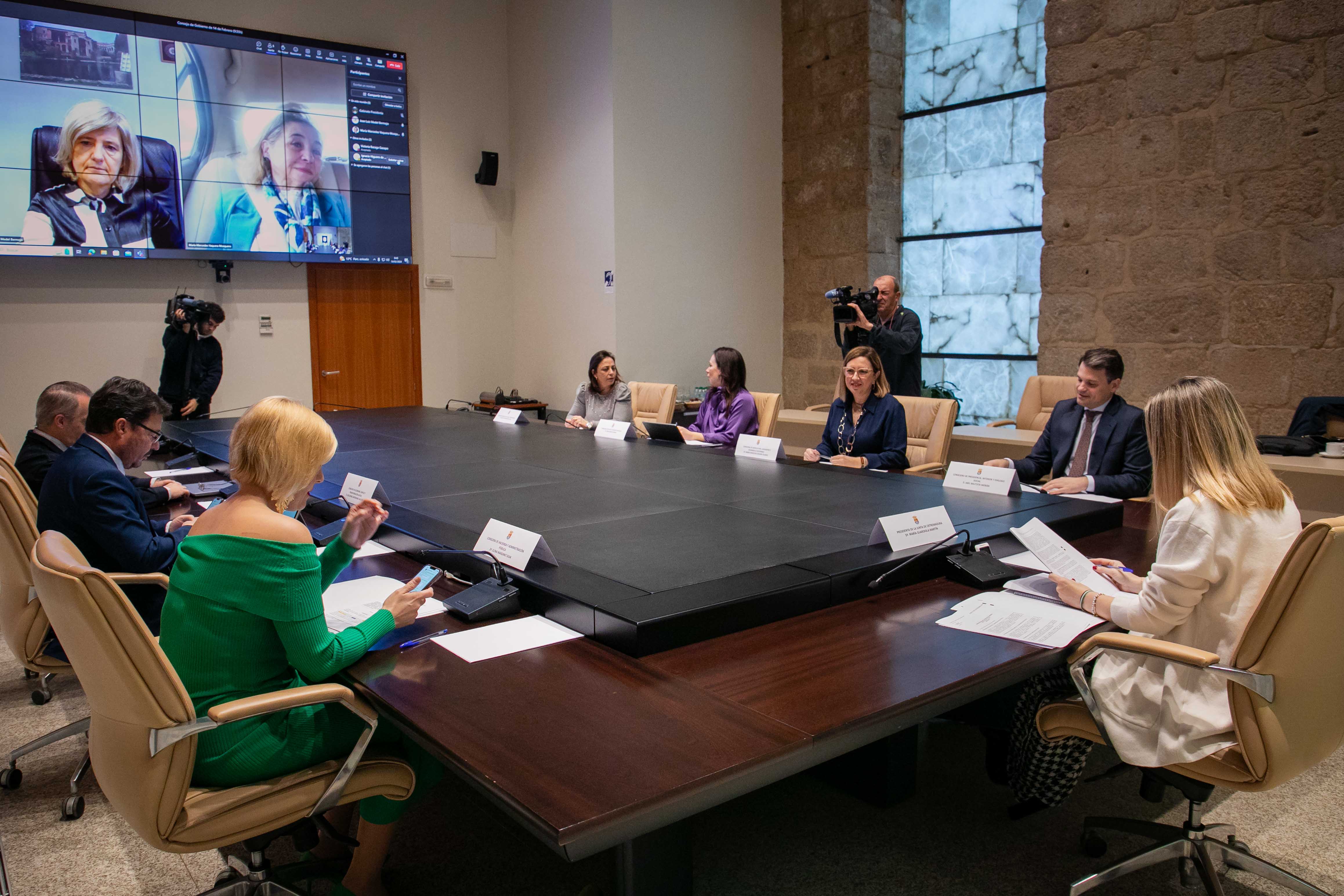 Imagen de la reunión del Consejo de Gobierno